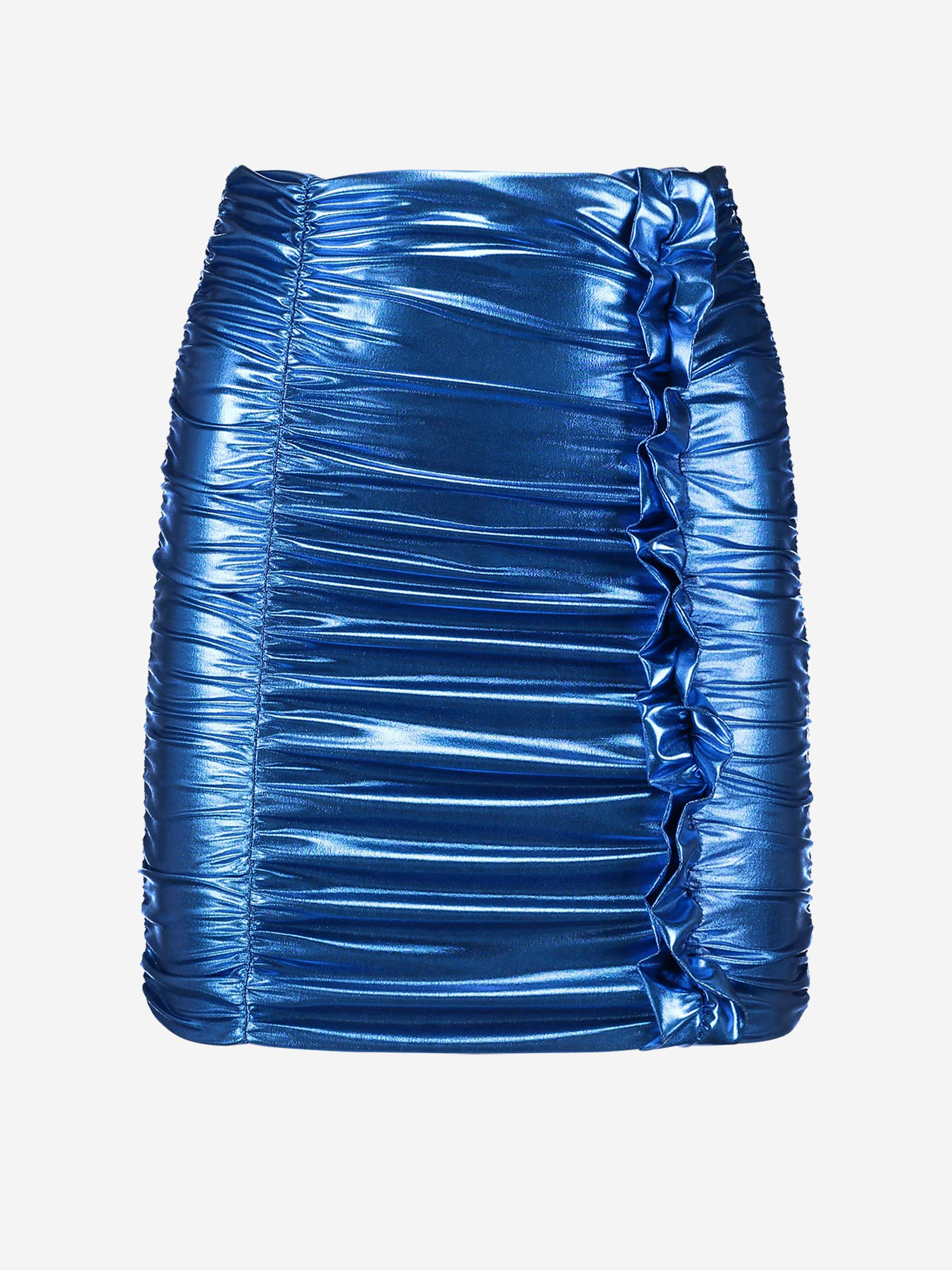  Metallic skirt with ruffles 
