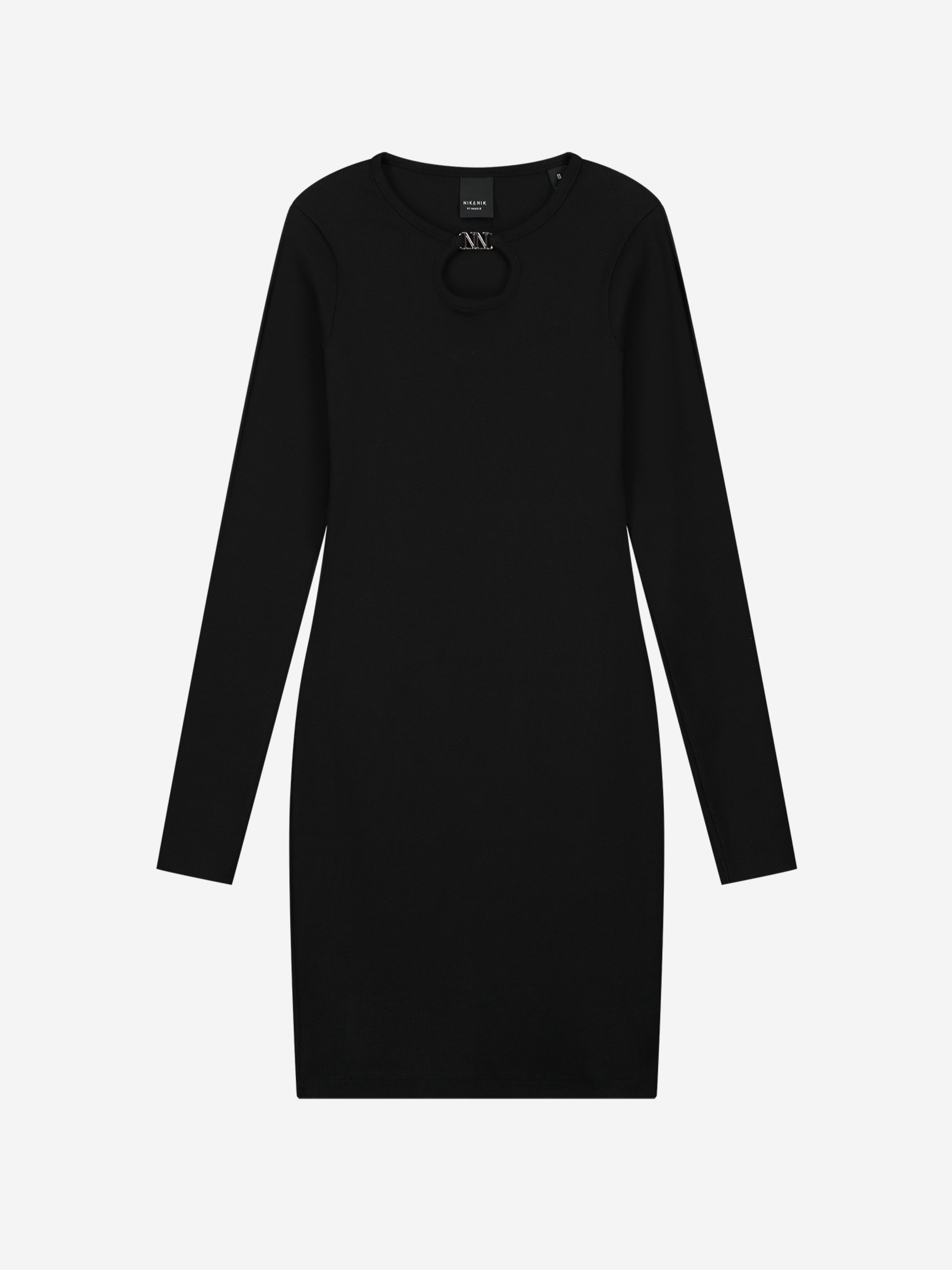 Ribbed dress with open detail