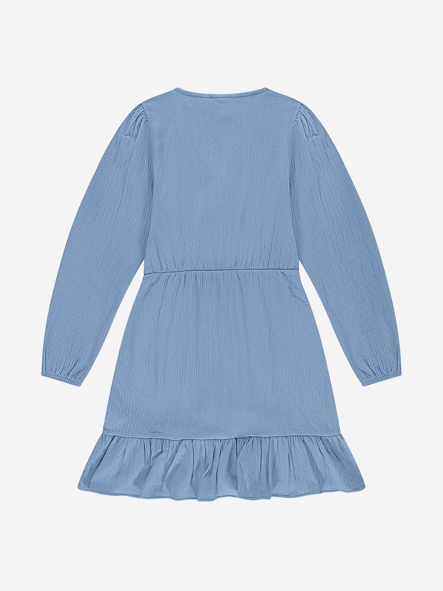 Wrap dress with ruffles