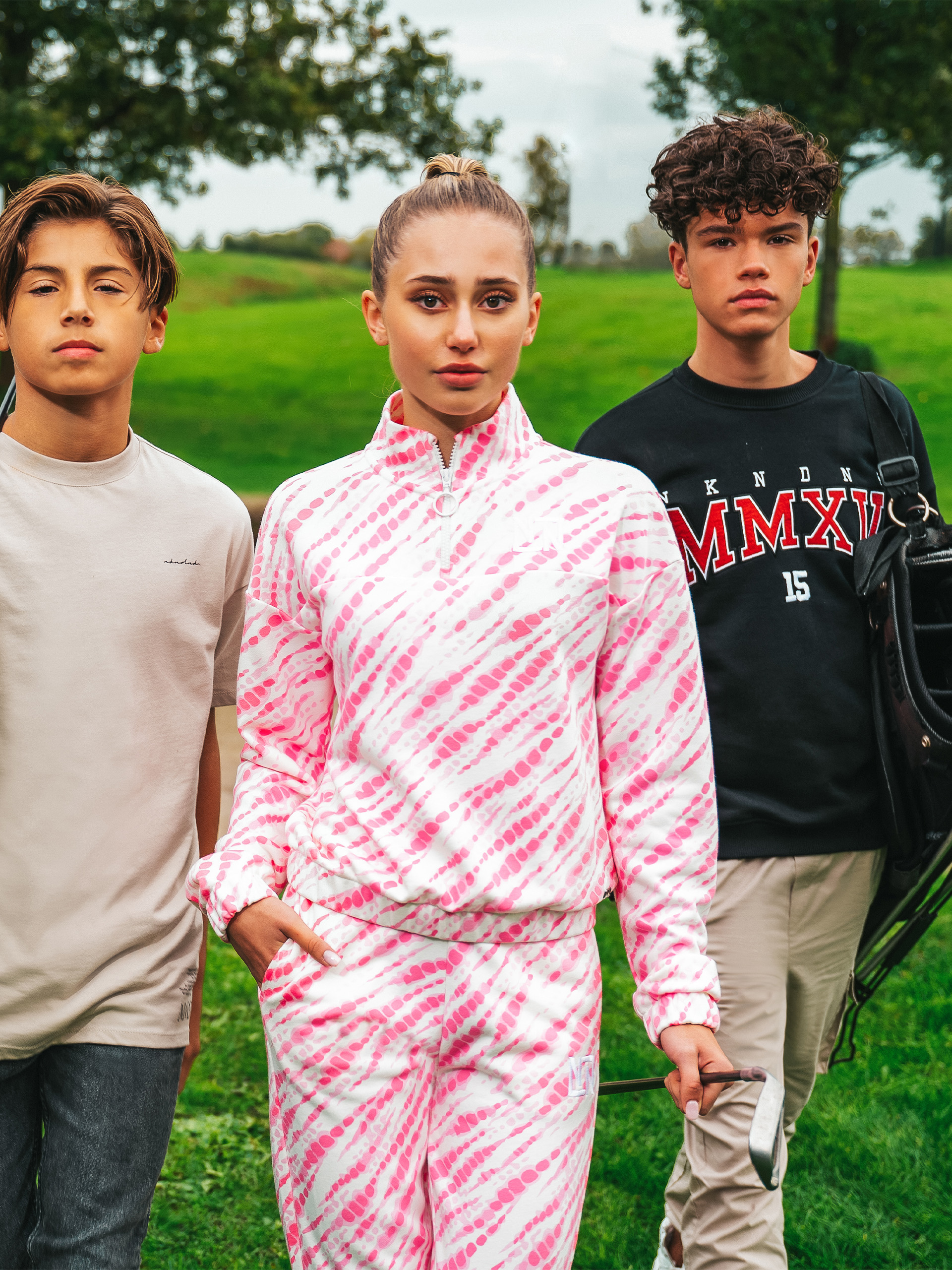 Mid rise Sweatpants with all-over print