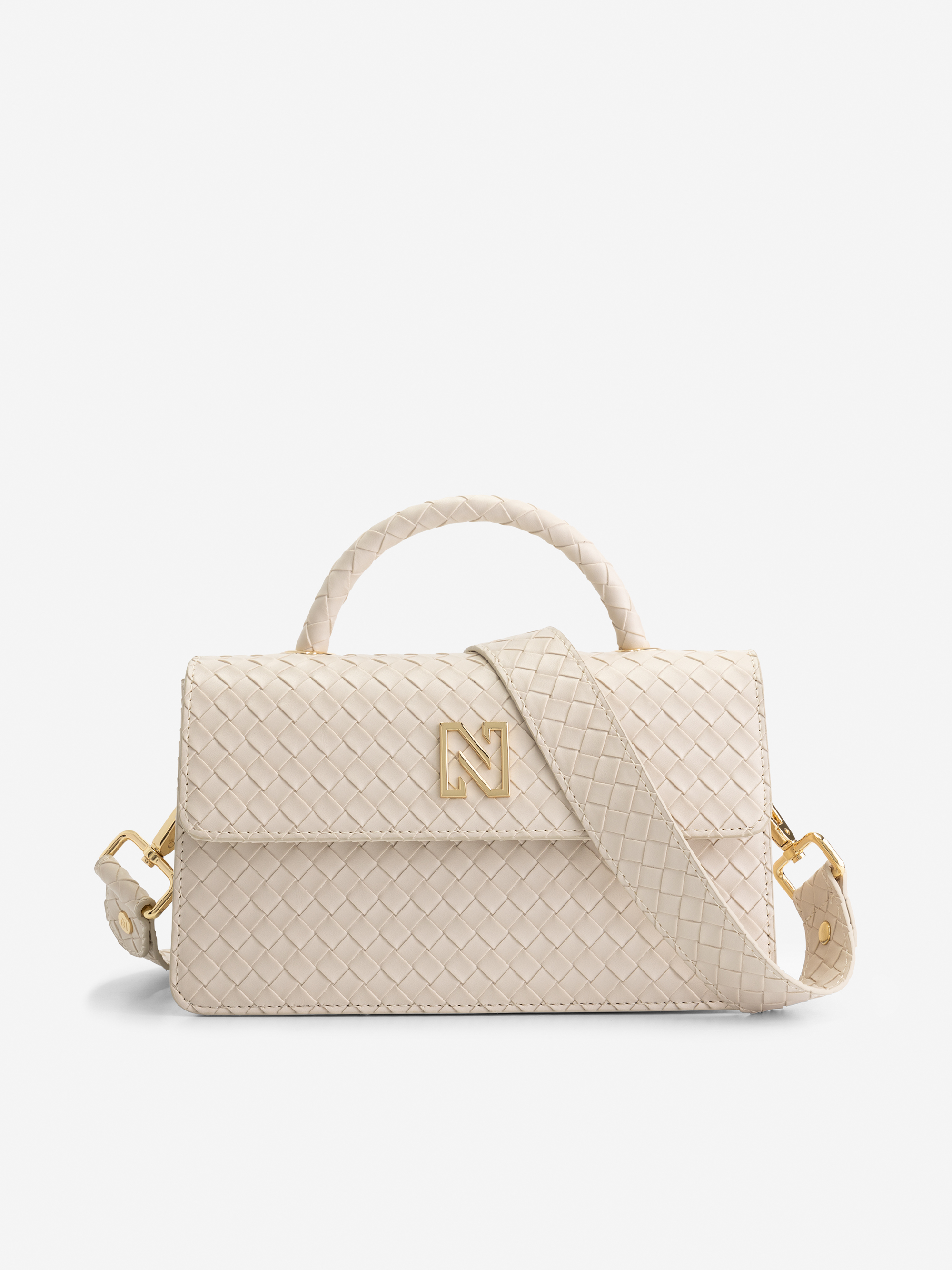 Small braided shoulder bag
