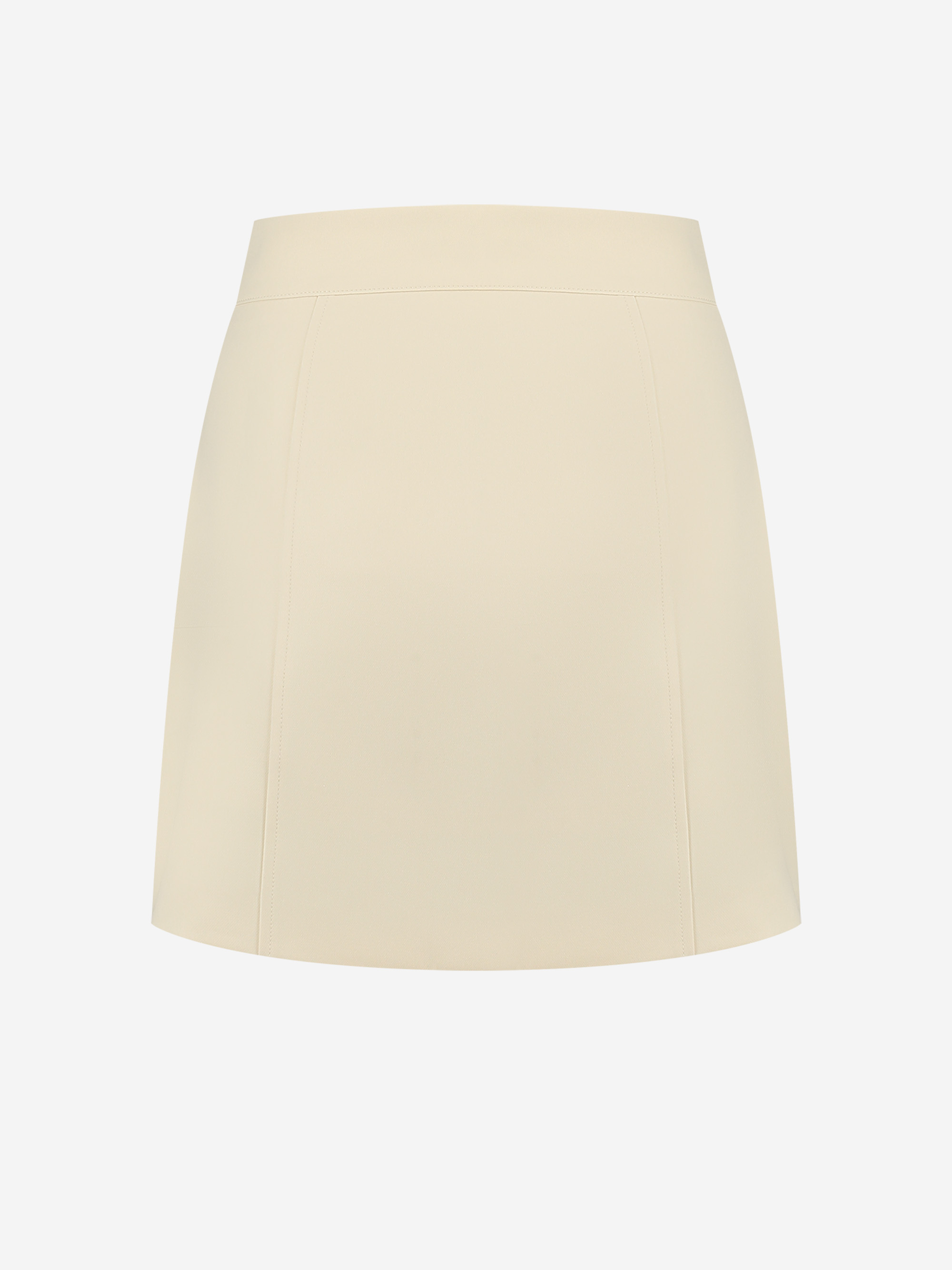 Fitted skirt with split
