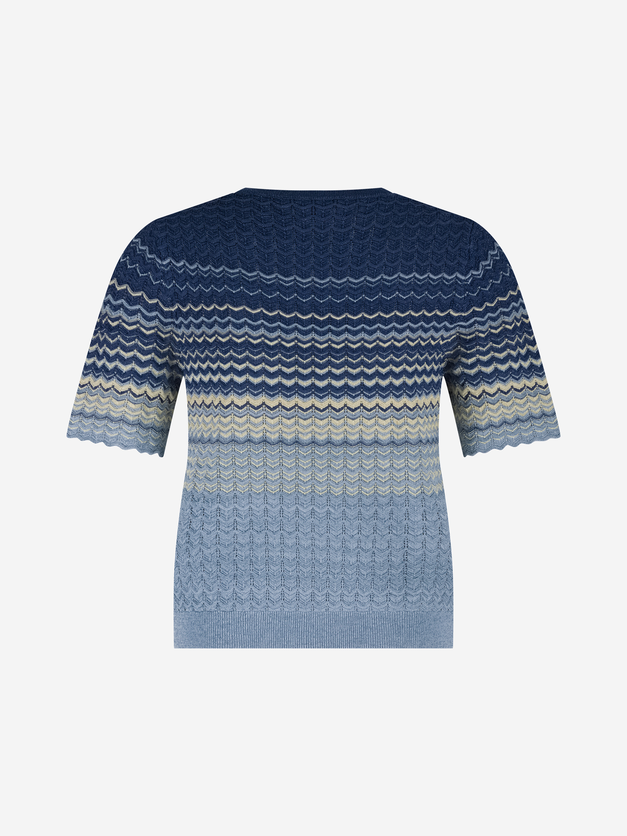 Ajour knitted top with glitter thread