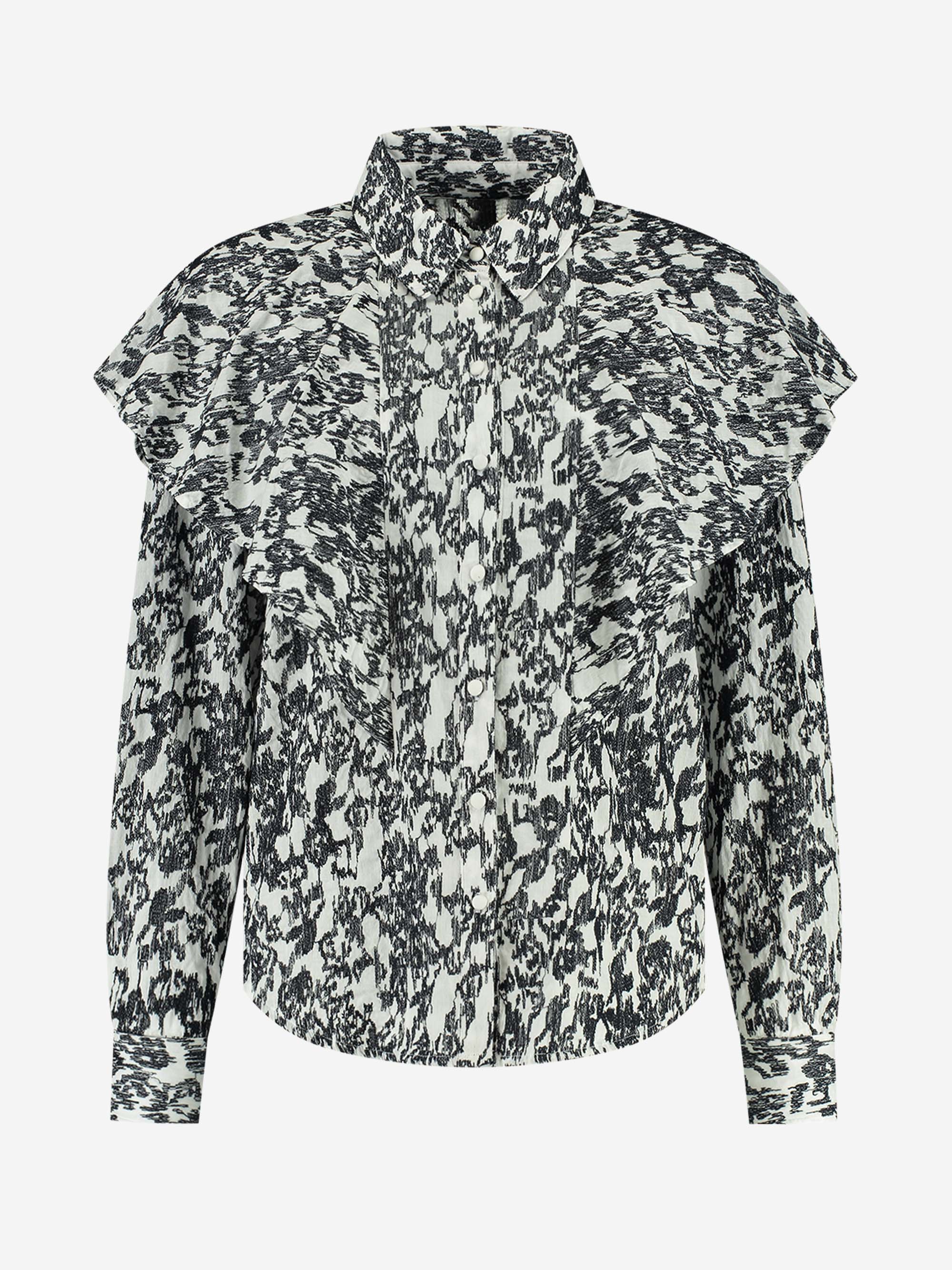 katoenen Blouse met print 