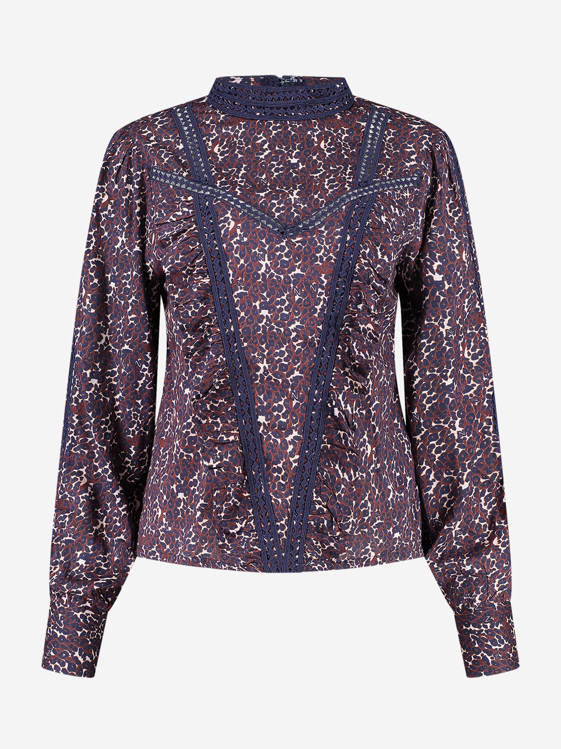 blouse with flower print