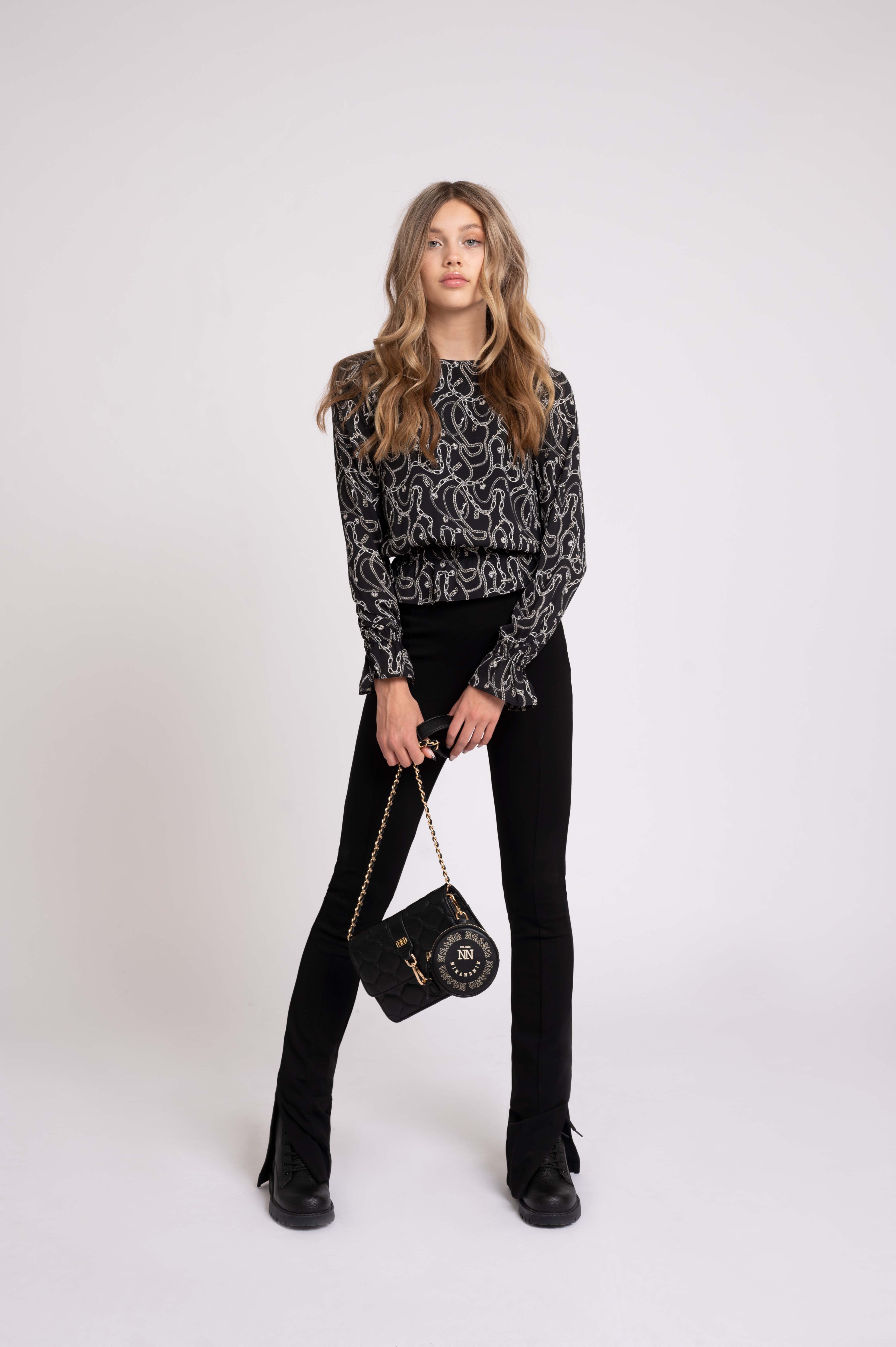 High rise flared pants