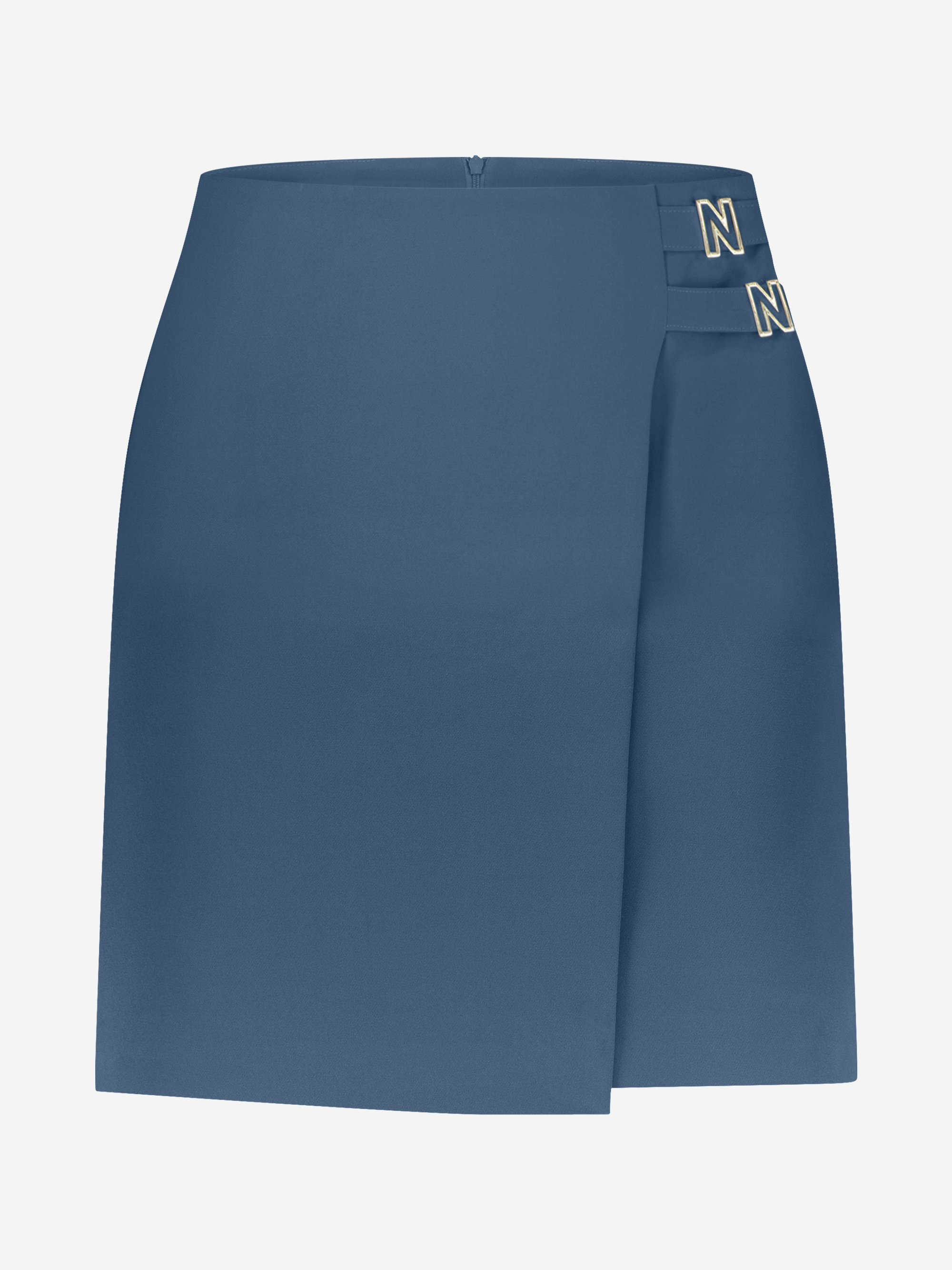 Short A-line skirt with wrap over and logo detail