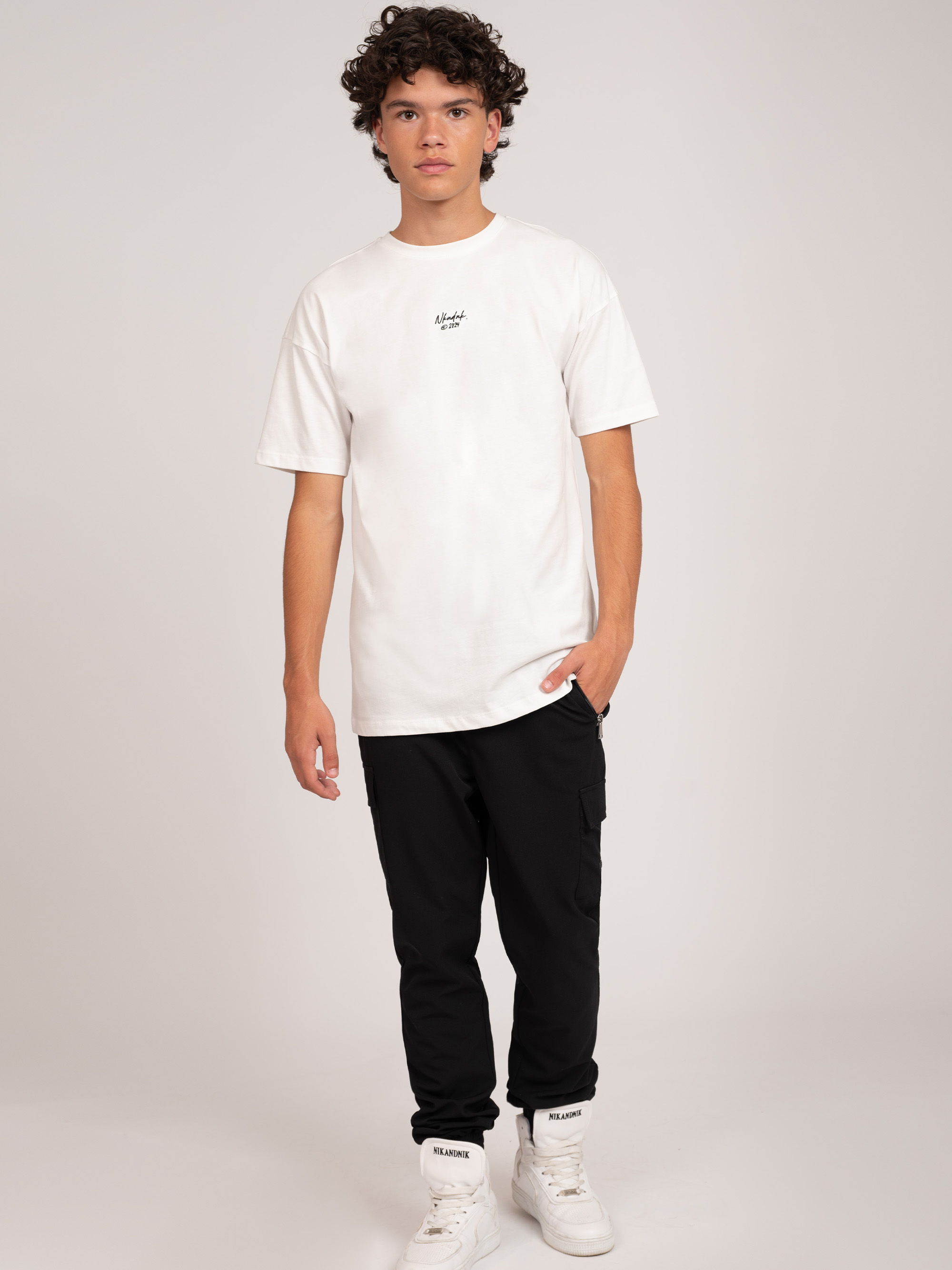 Cargo pants with elastic waist 
