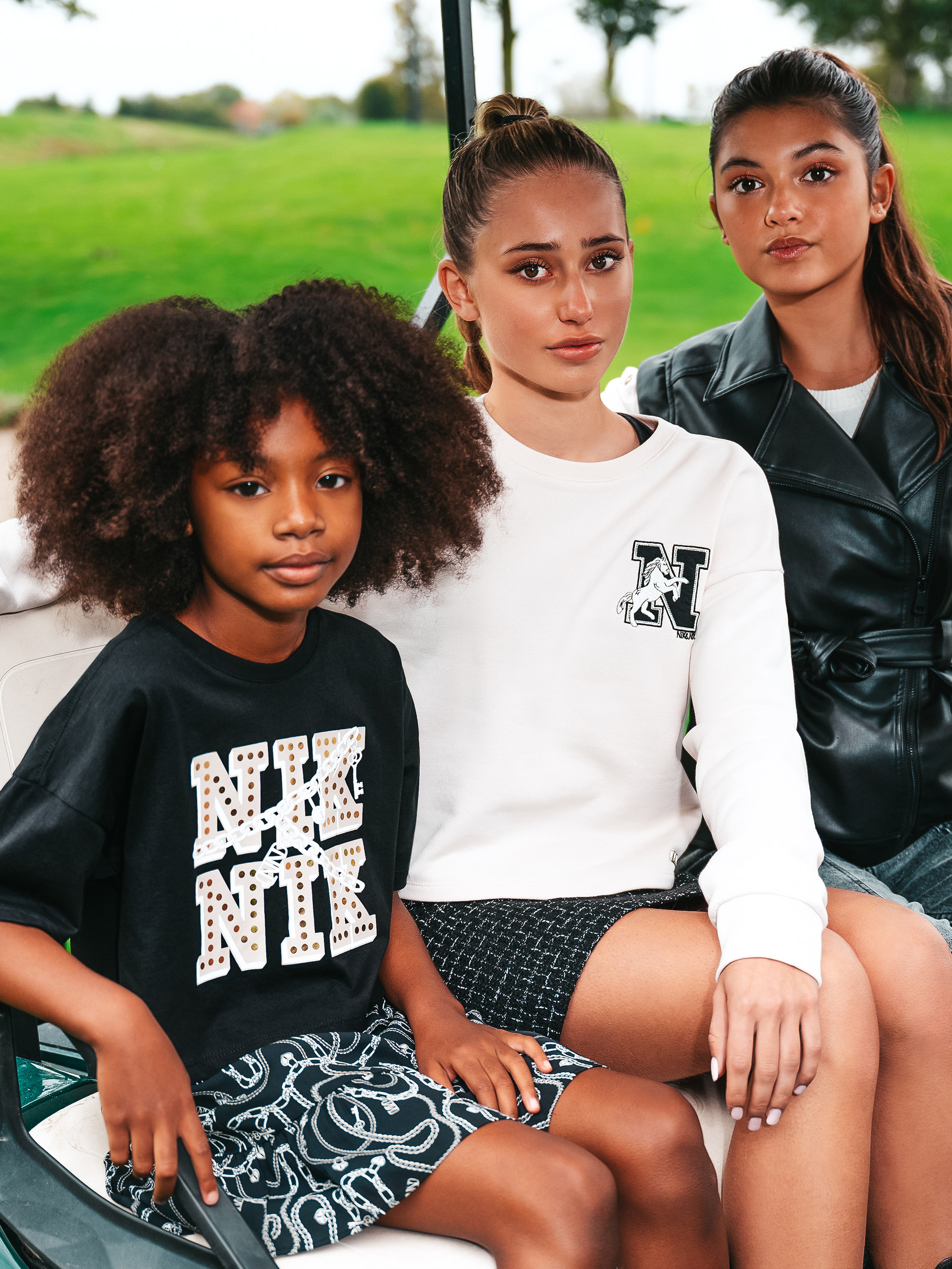 A-lijn rok met print en elastische tailleband