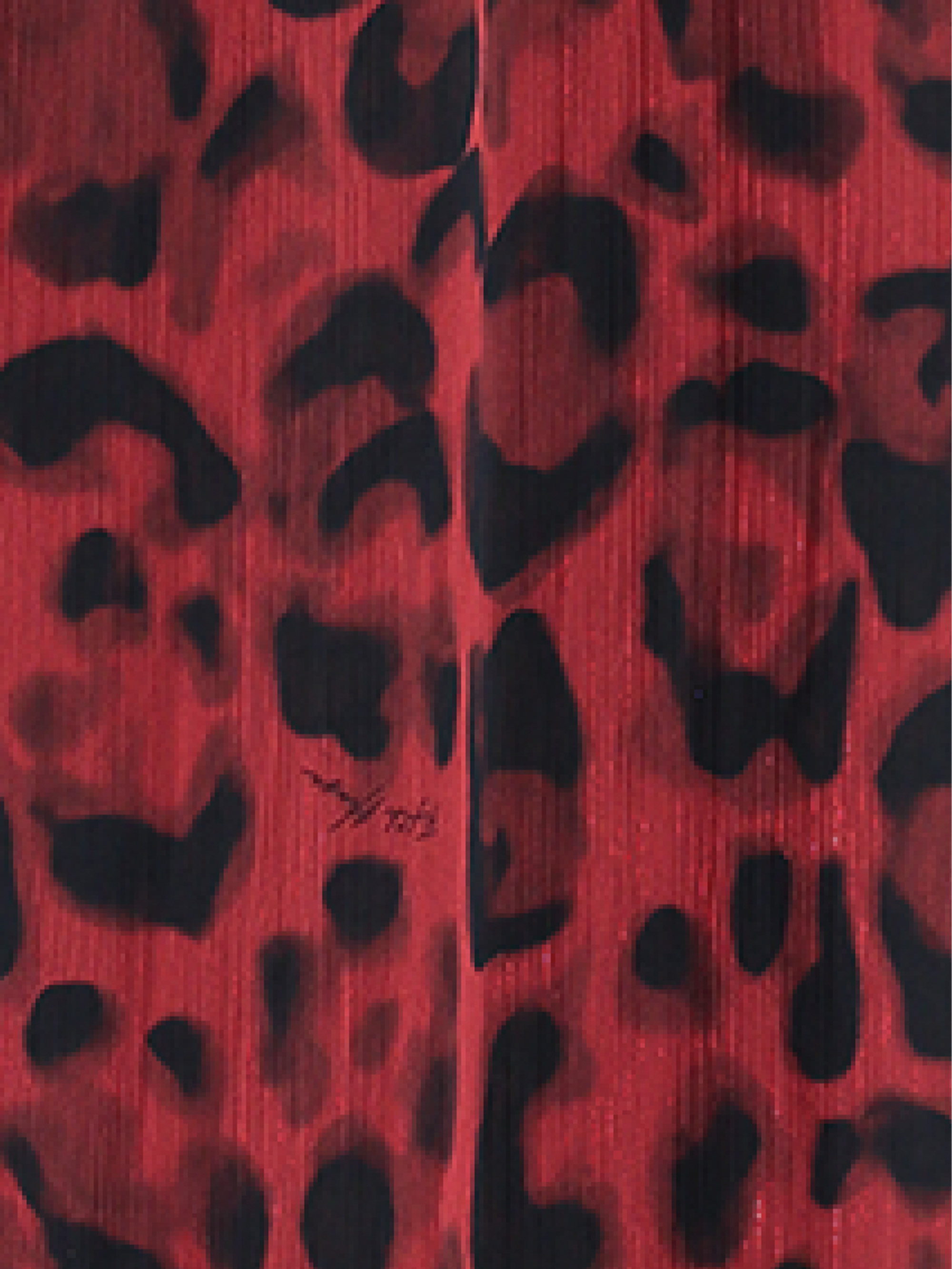 Lange jurk met luipaardprint 