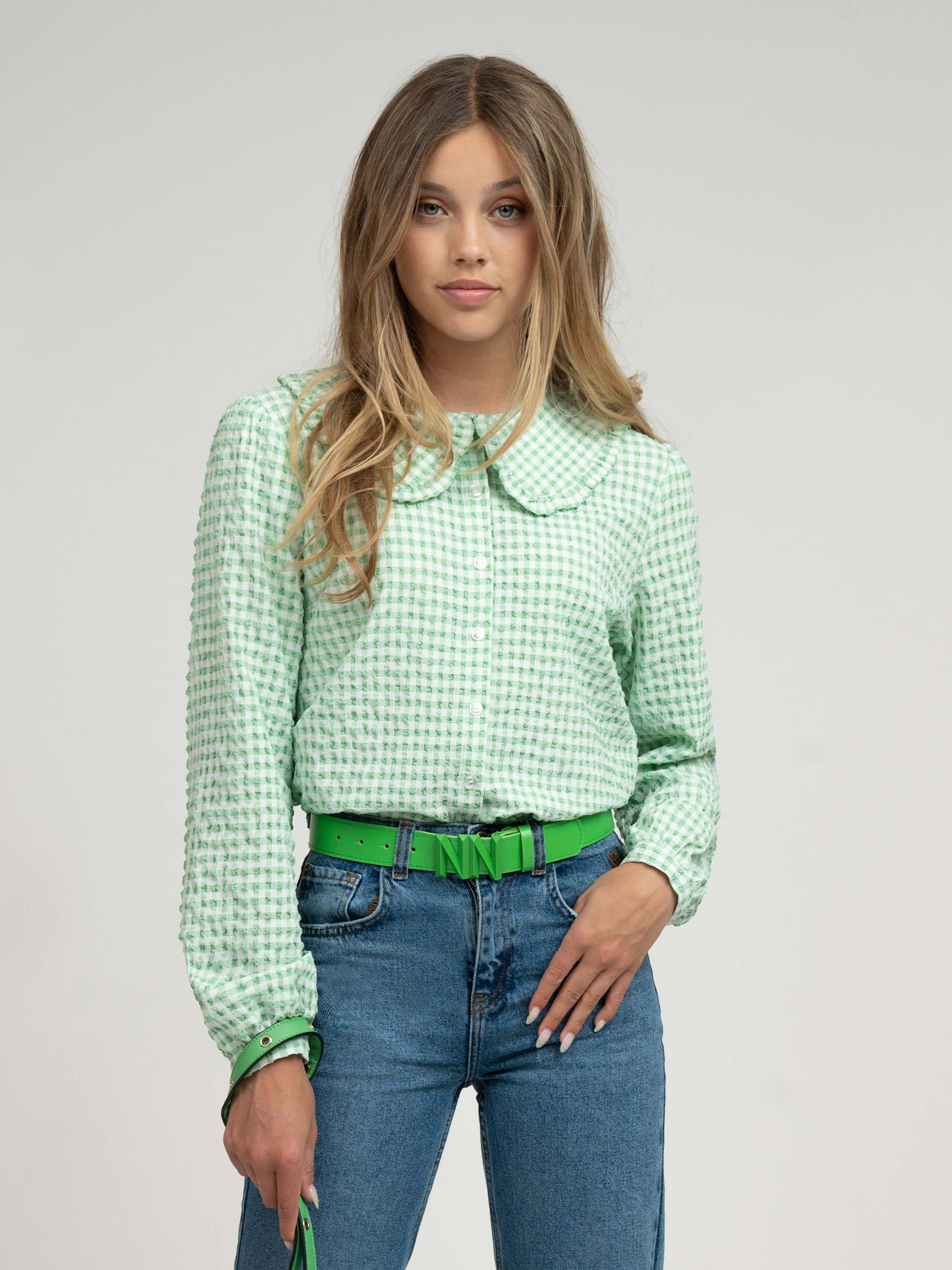 Checkered blouse