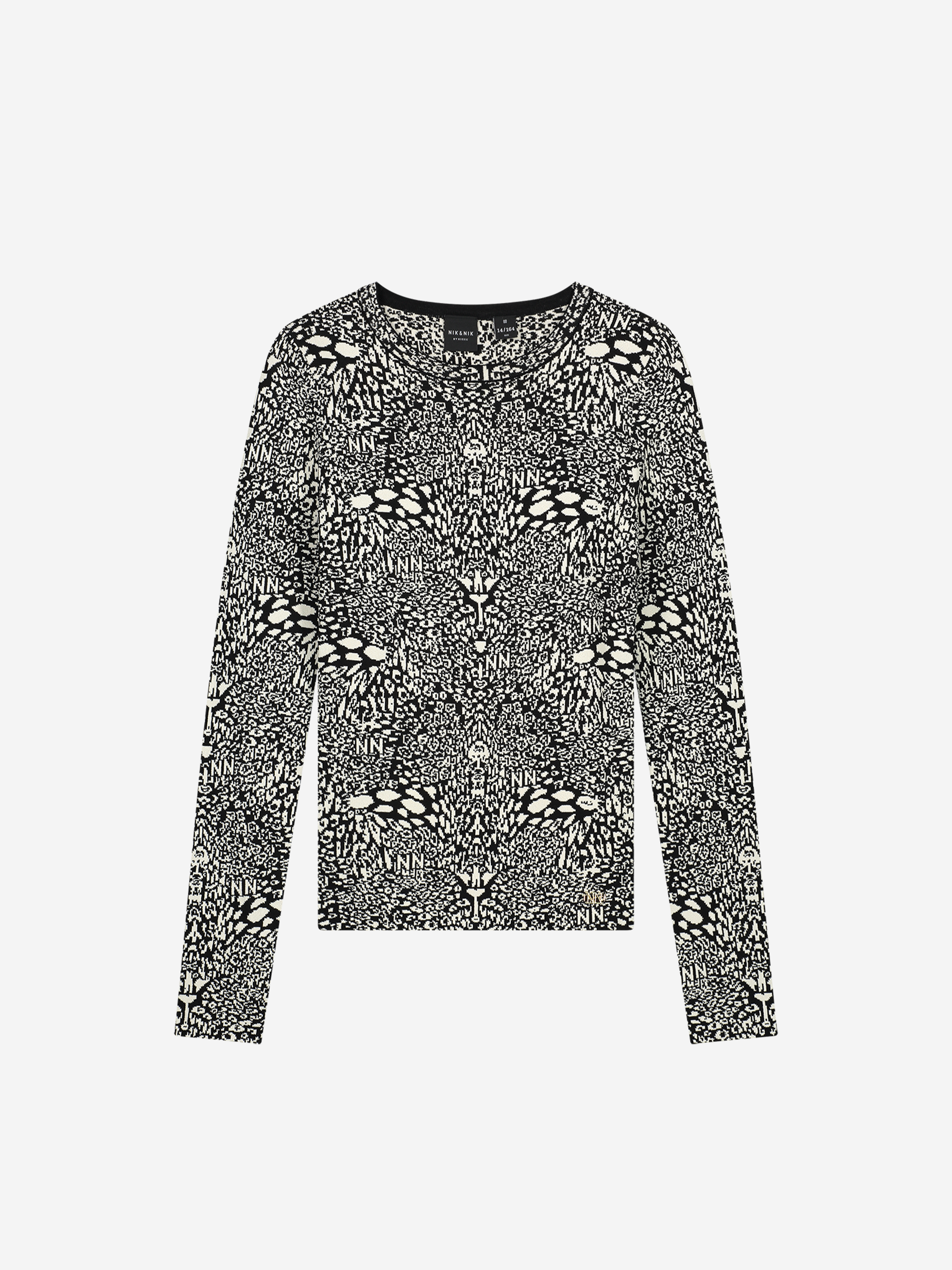  Tight Pullover with leopard print 