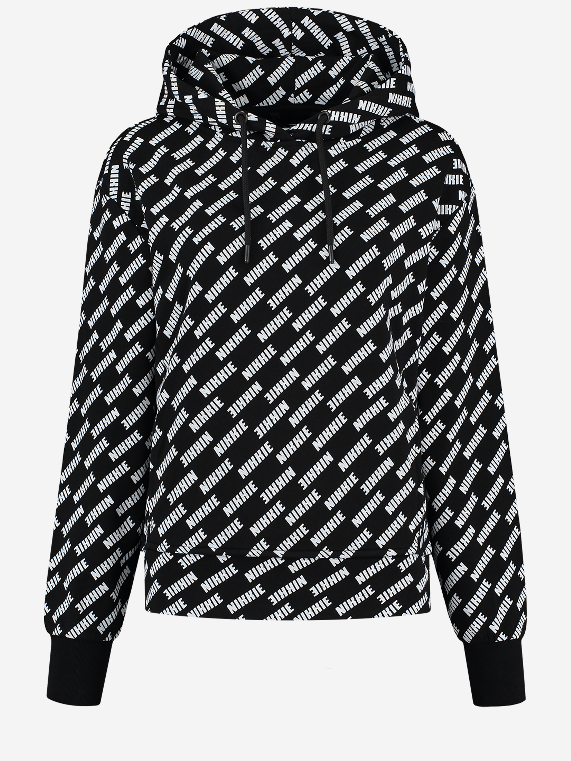 All Over Logo Short Hoodie