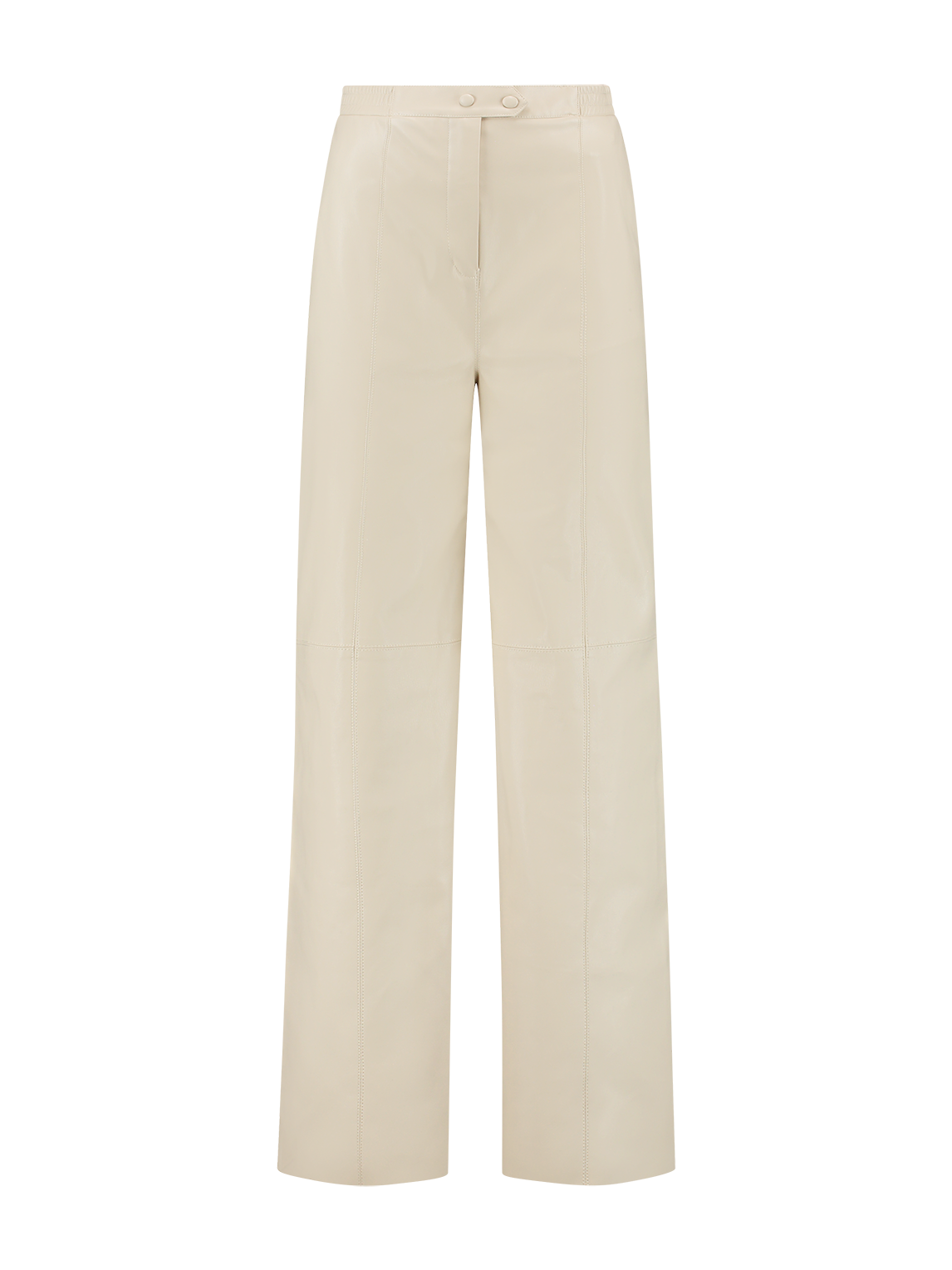 Vegan leather wide leg trousers 