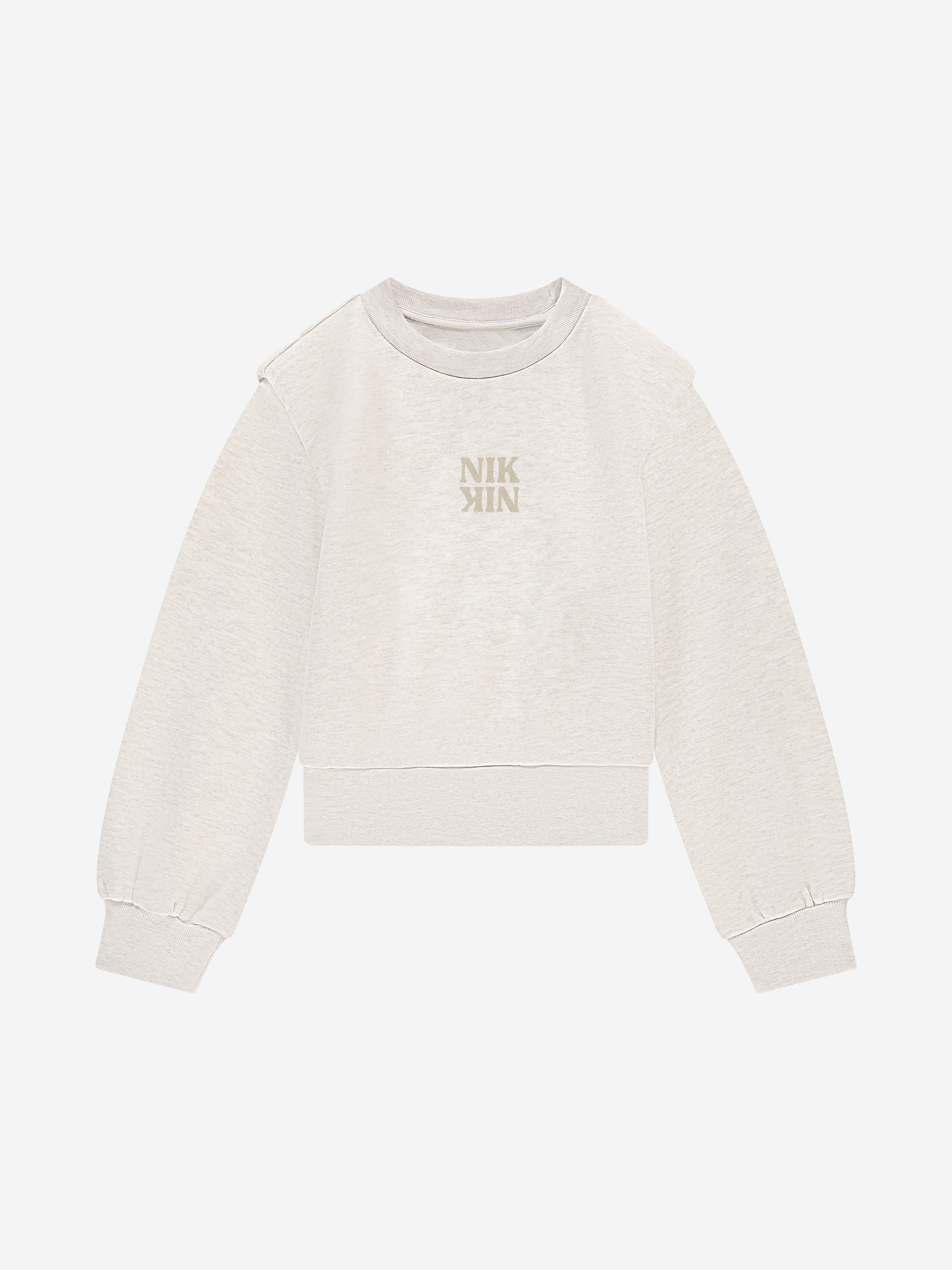 Trui met NIK&NIK logo en quote op achterzijde