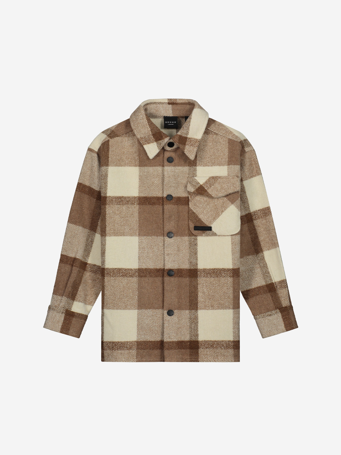 Checkered jacket with buttons