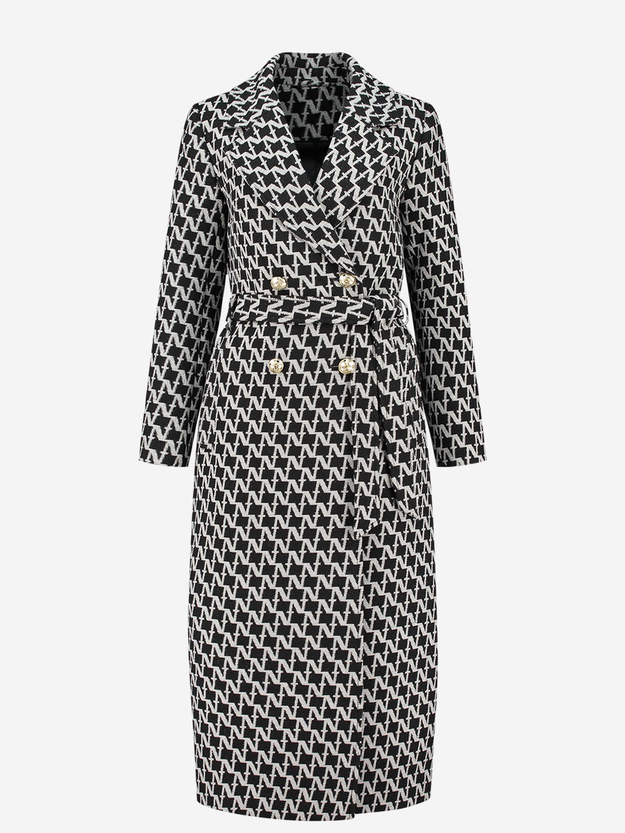 Long coat with Tweed N monogram