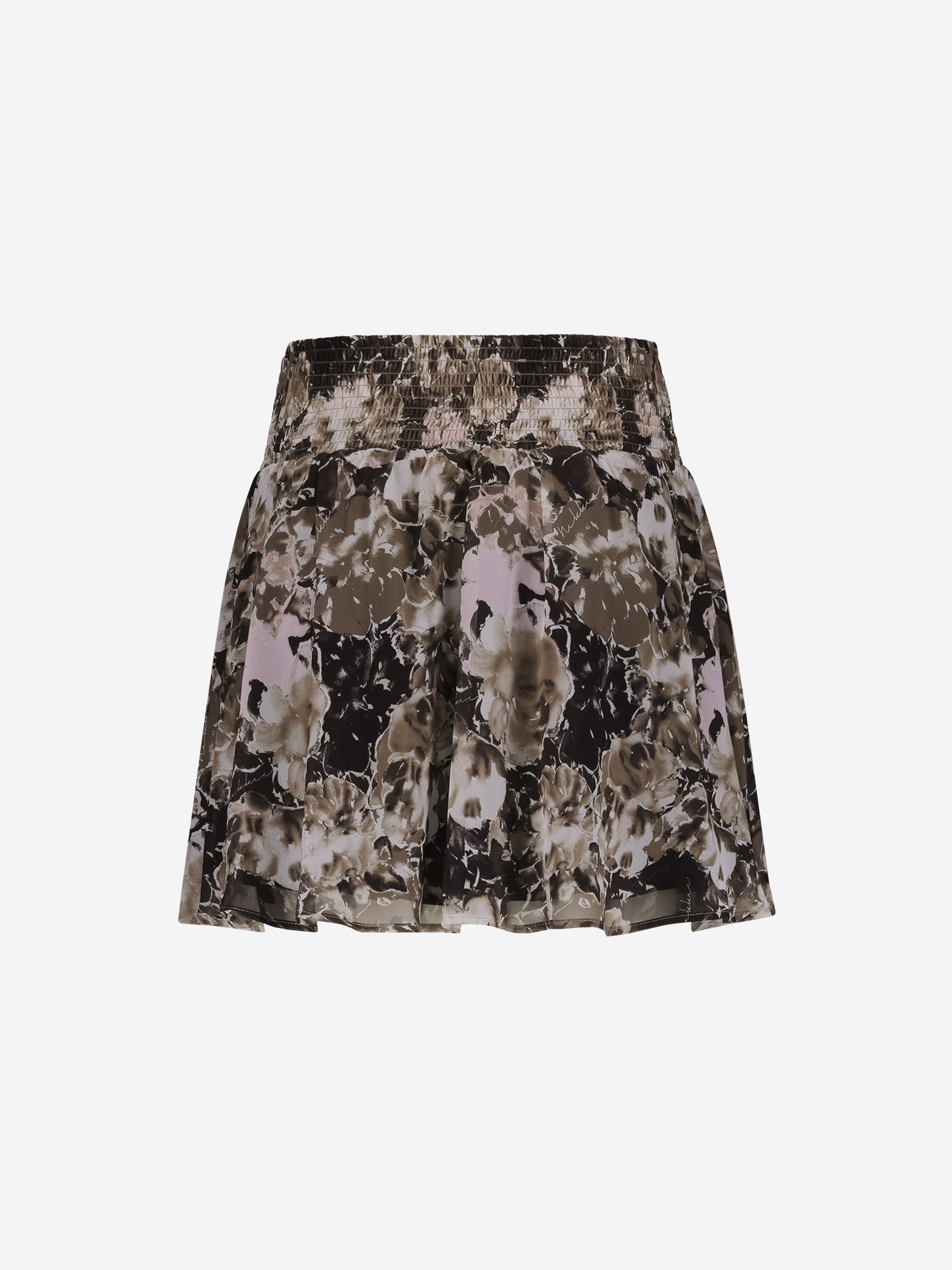 Floral print skirt with pleated detail
