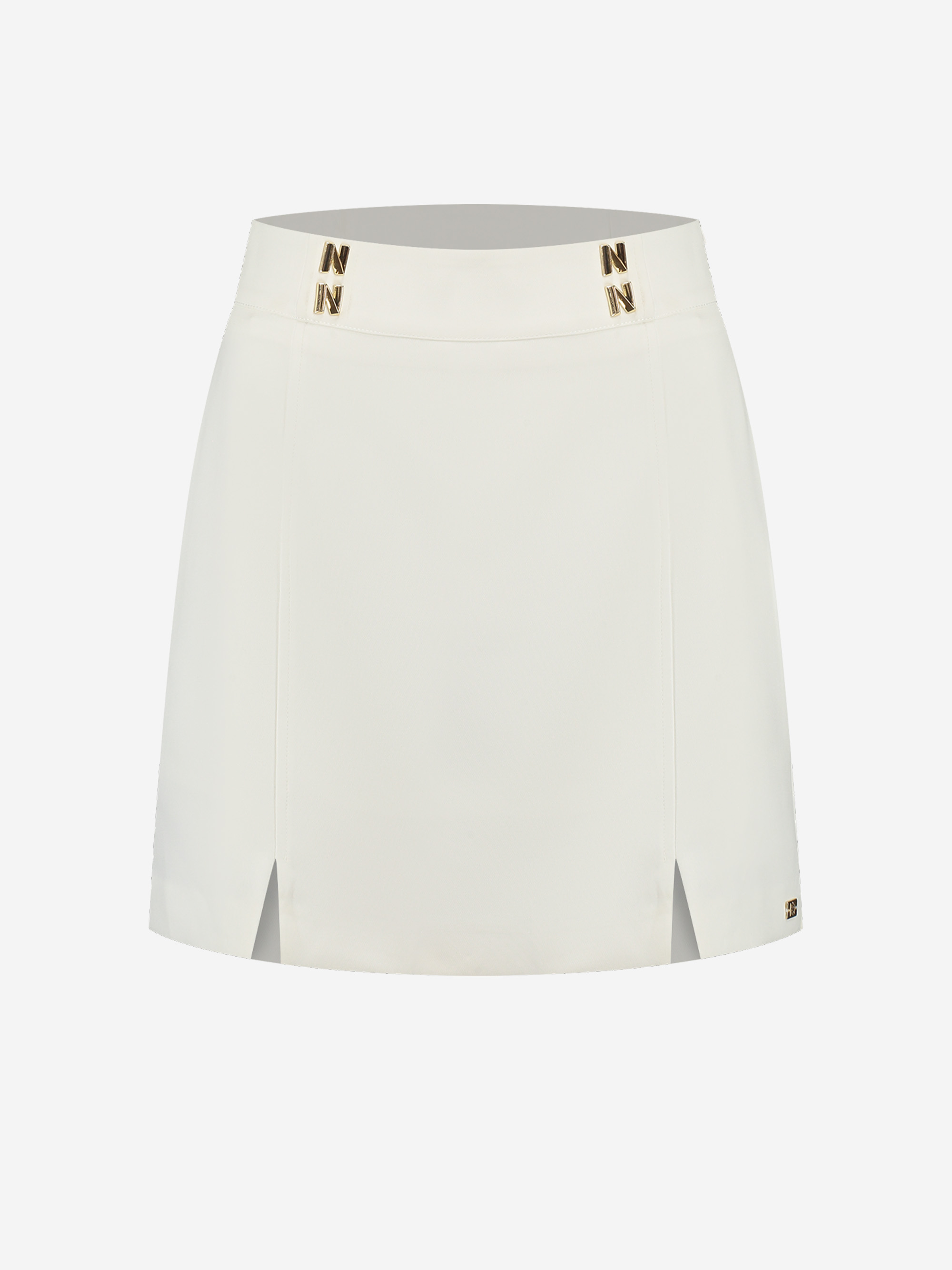 Fitted skirt with split