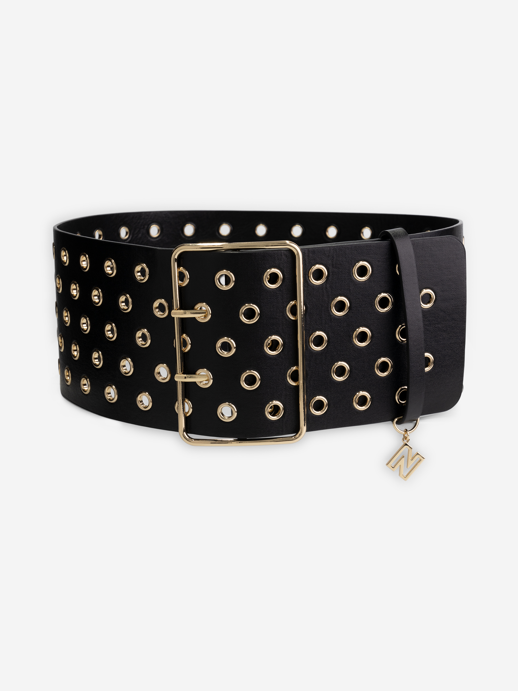 Big waist belt with eyelets