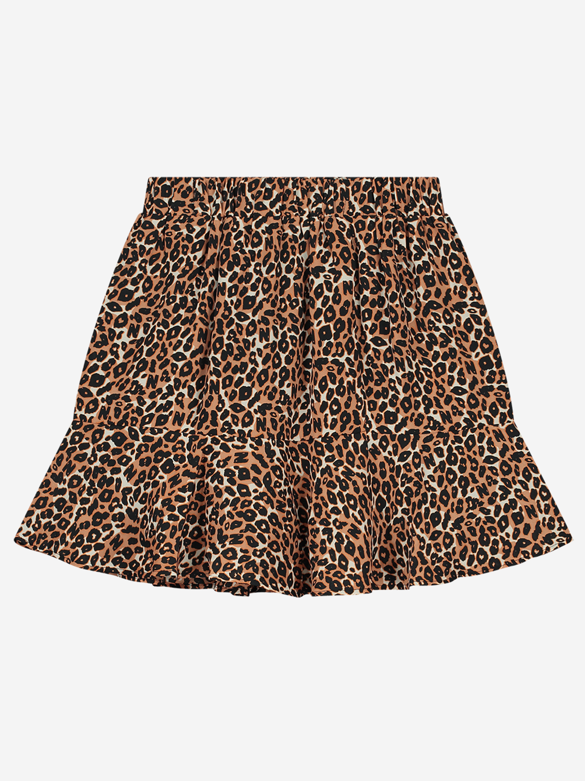 Logo print A-line skirt 