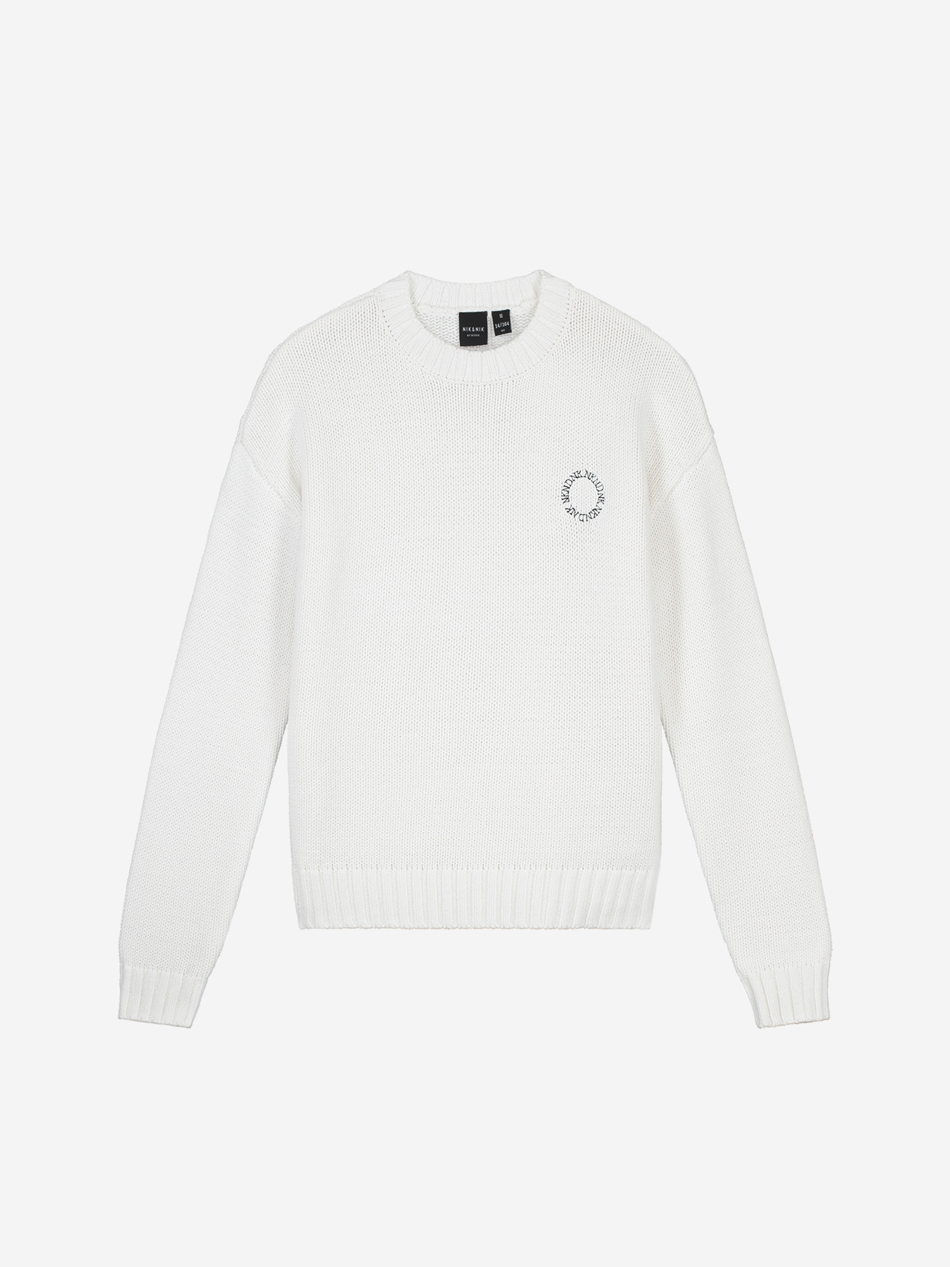 Sweater with round artwork 