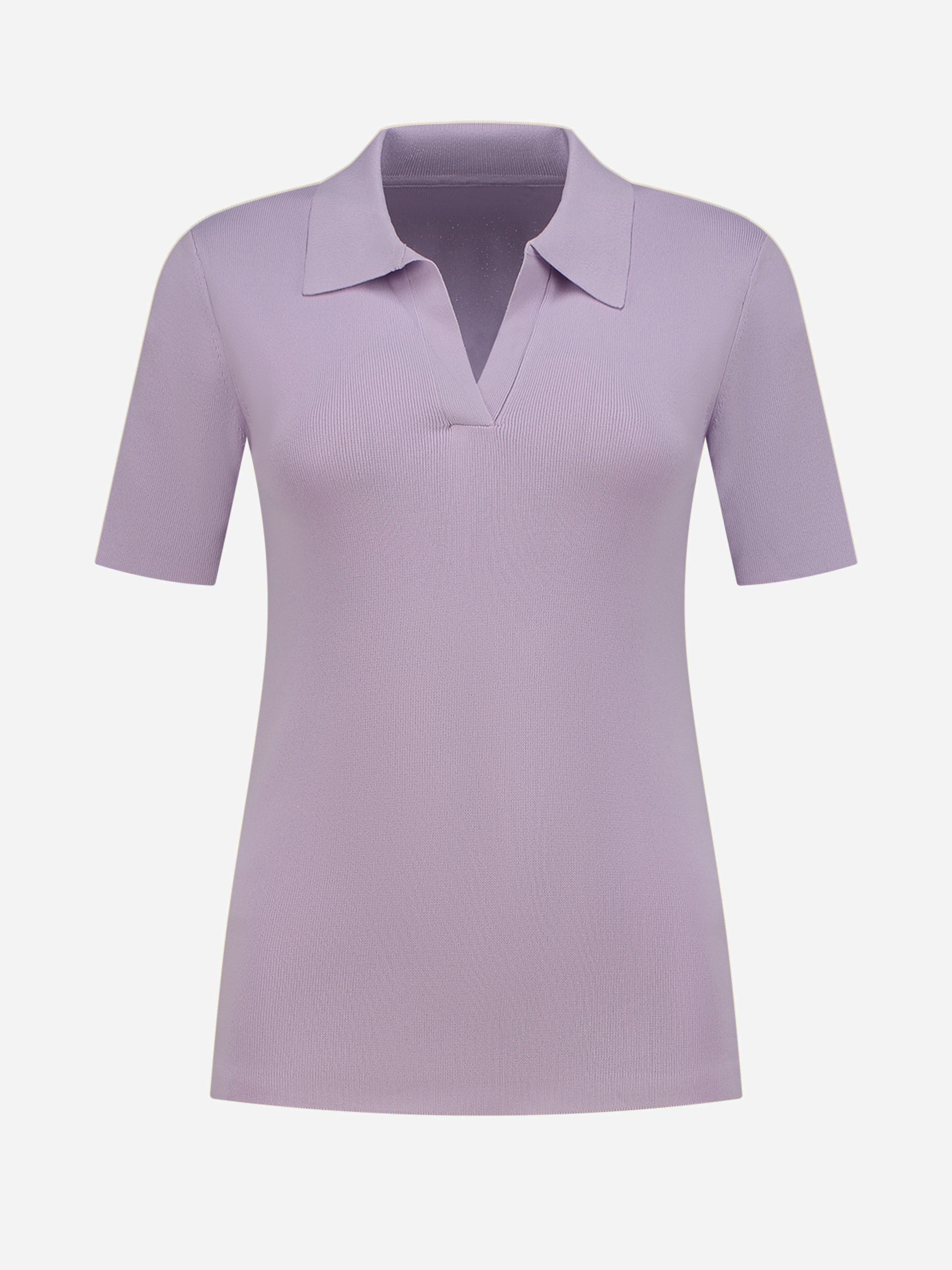 Polo top with short sleeves