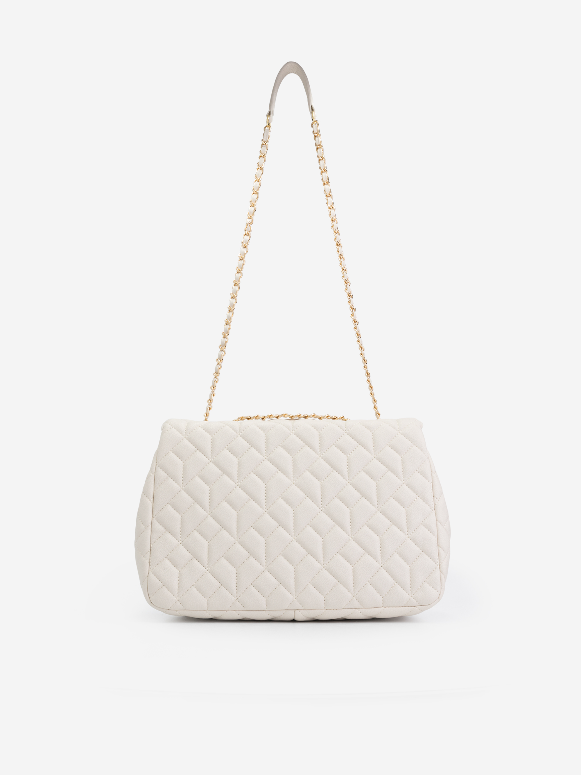 Big Quilted shoulderbag with chain