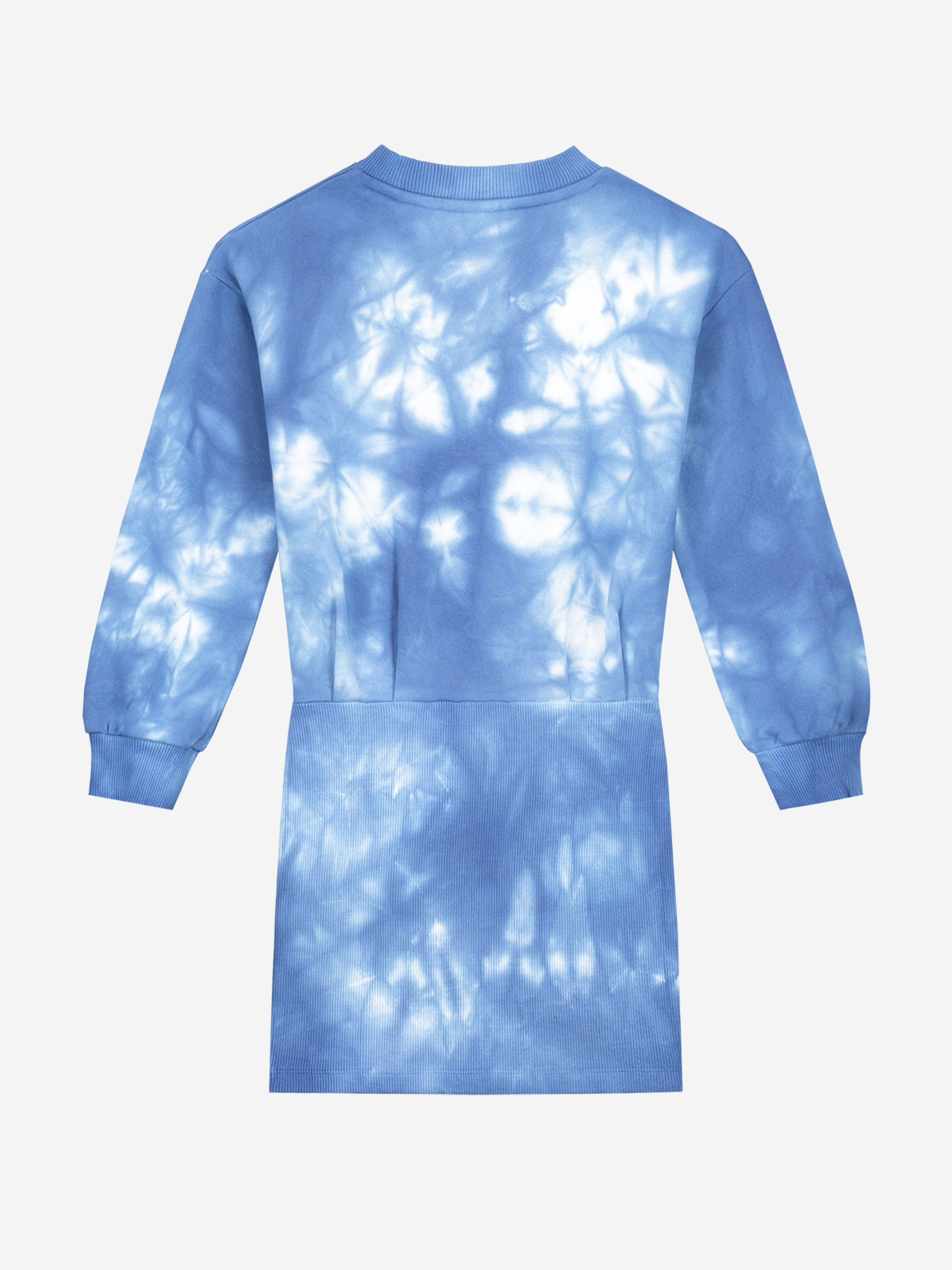 Sweatdress with tie-dye print