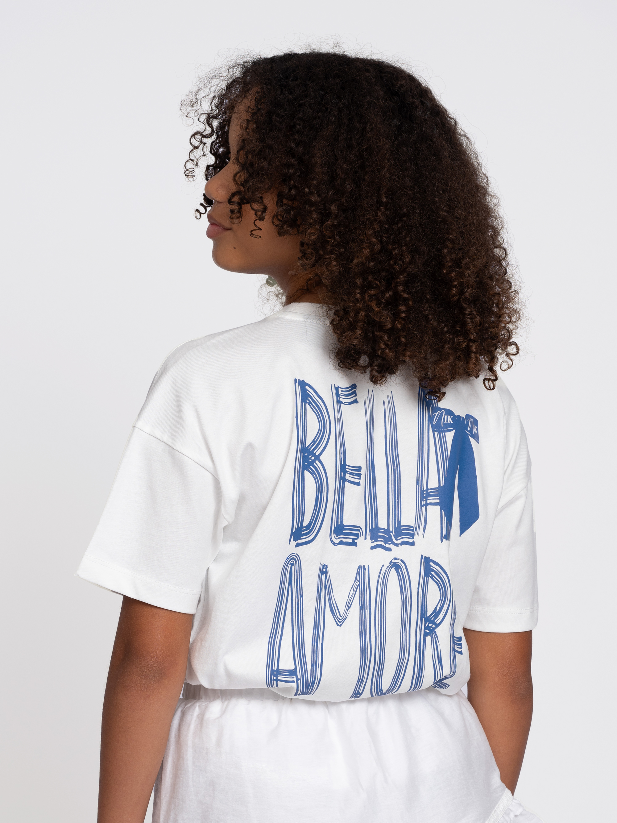T-shirt with graphic print on the back