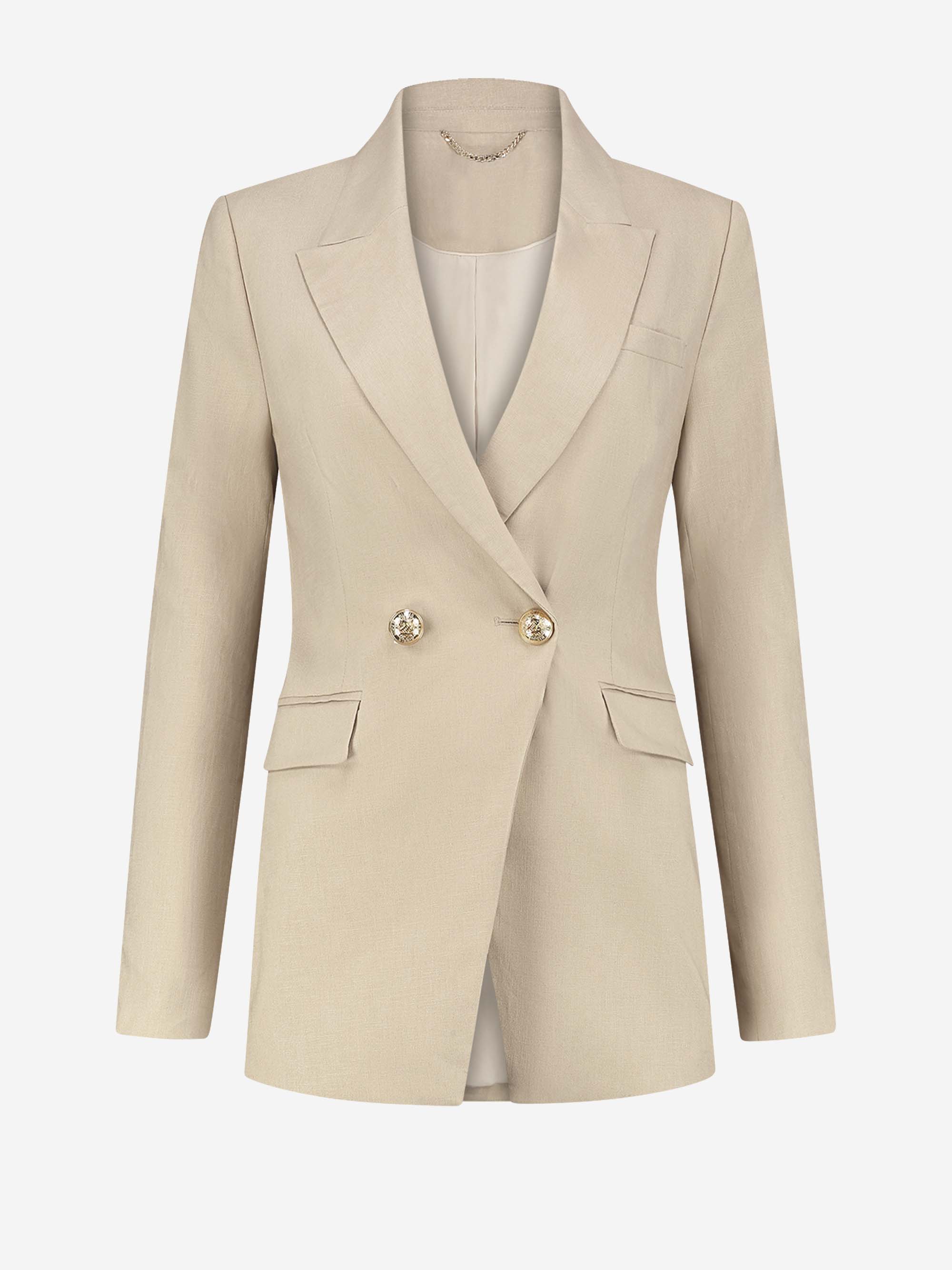 Linnen mix blazer 