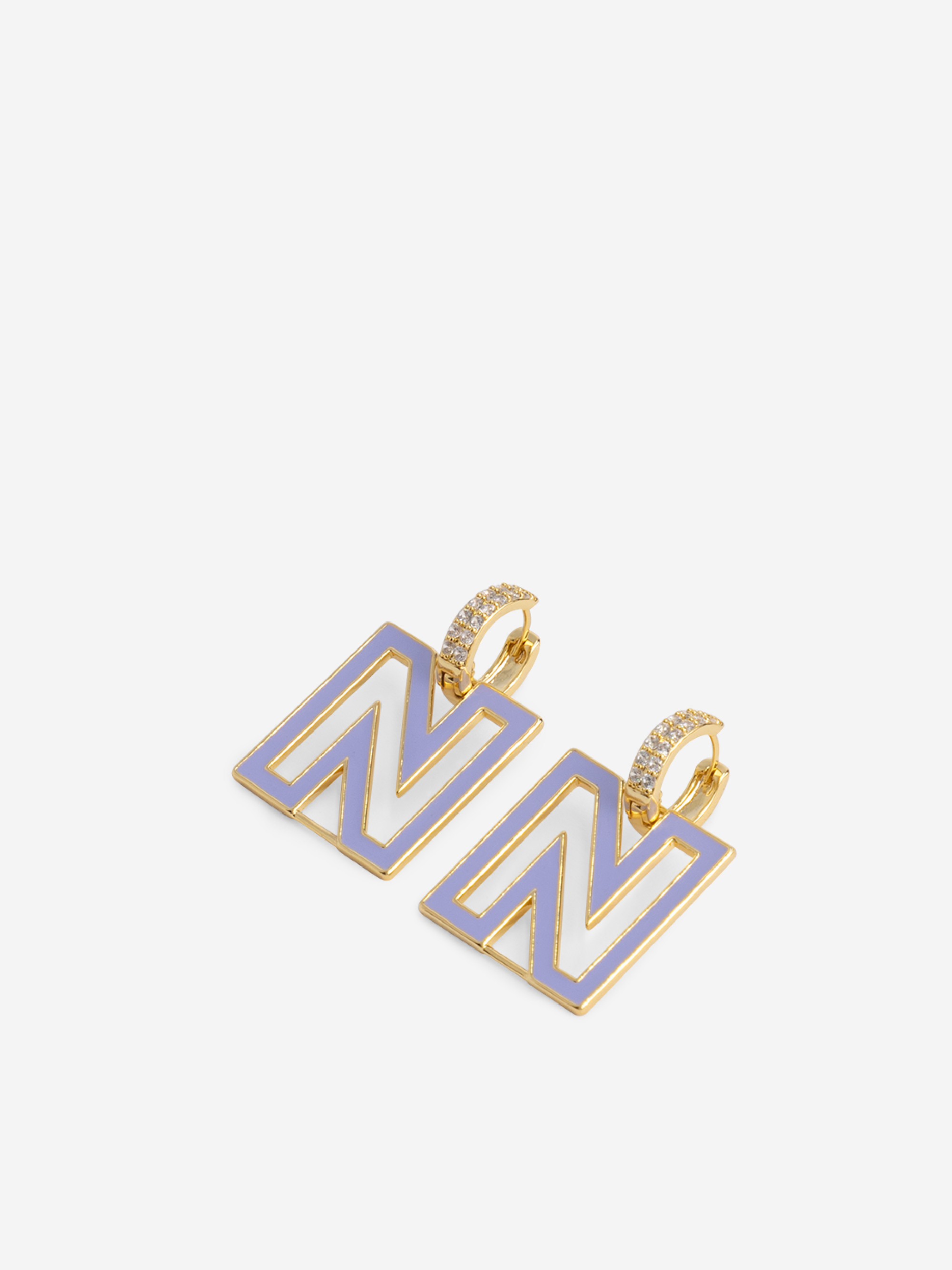Candy Logo Strass Earrings