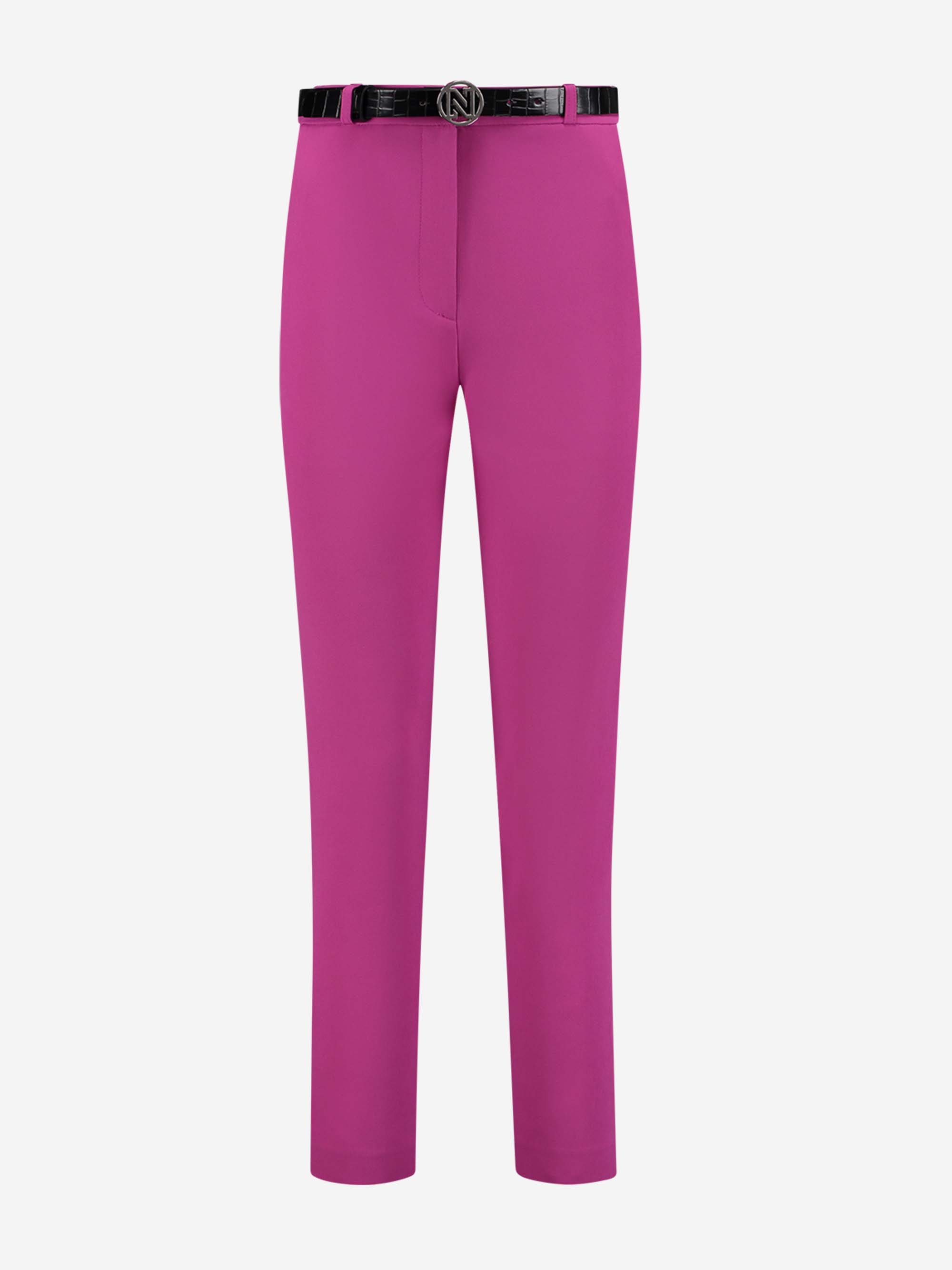 Classic pants with belt 