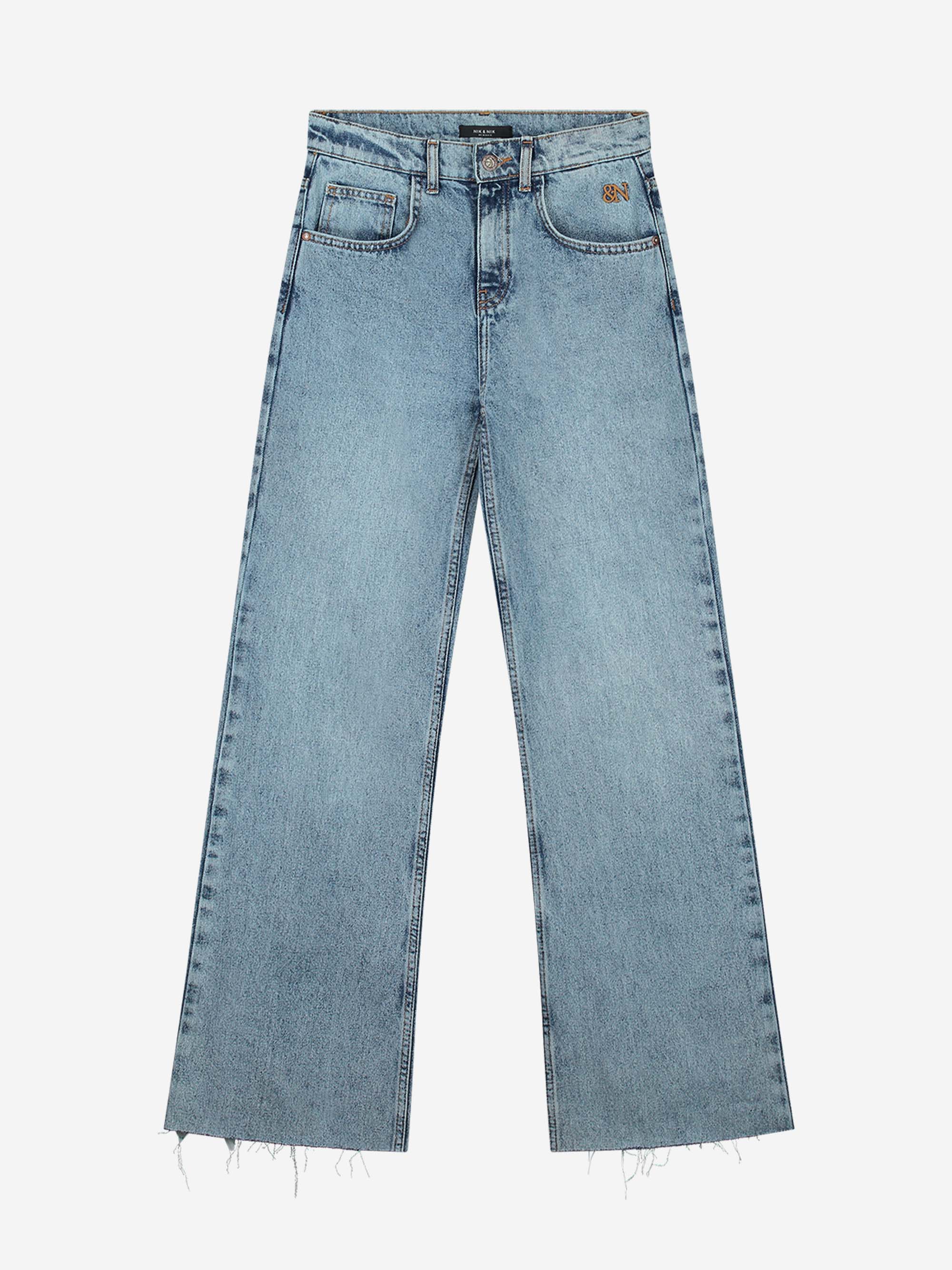LIGHT BLUE FLARED JEANS