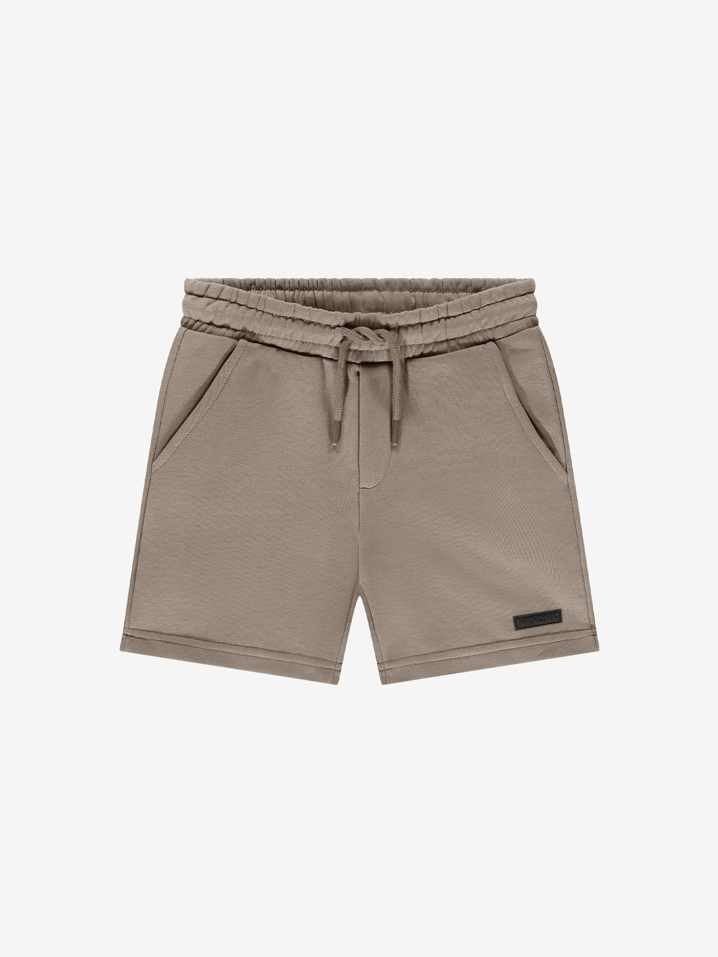 Sweatshort met logo patch