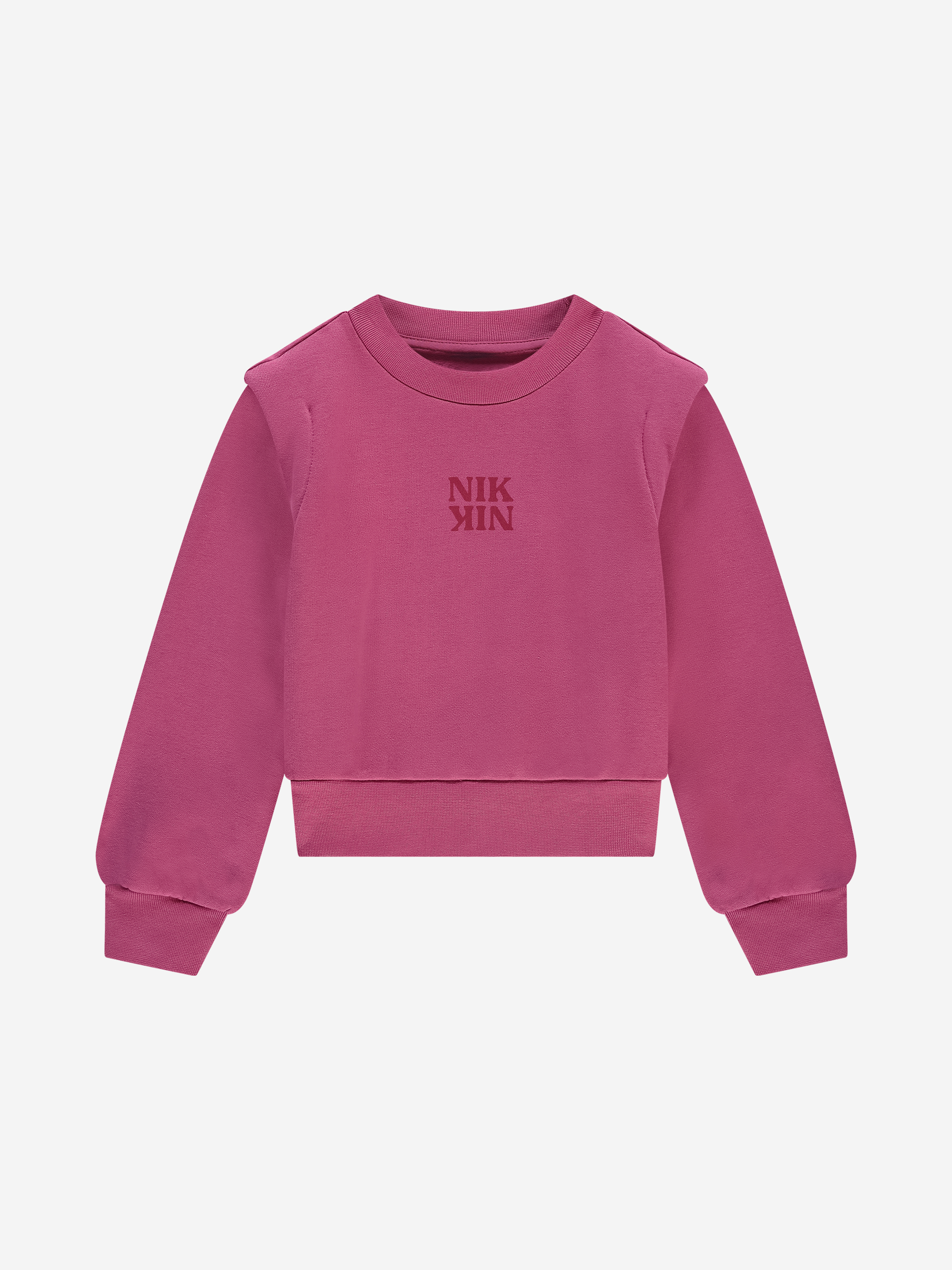 Sweater with NIK&NIK logo and quote on the back