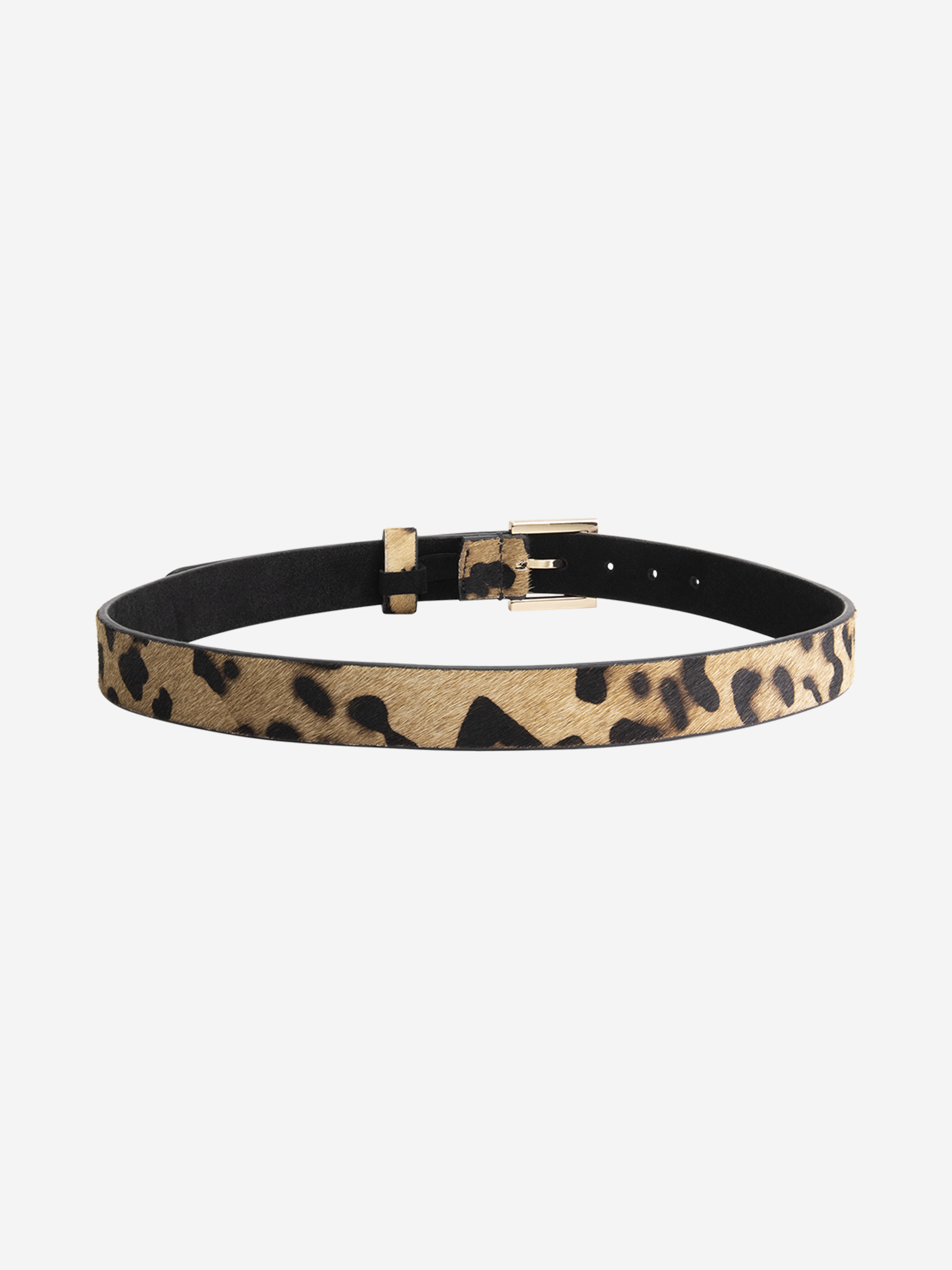Belt with leopard print