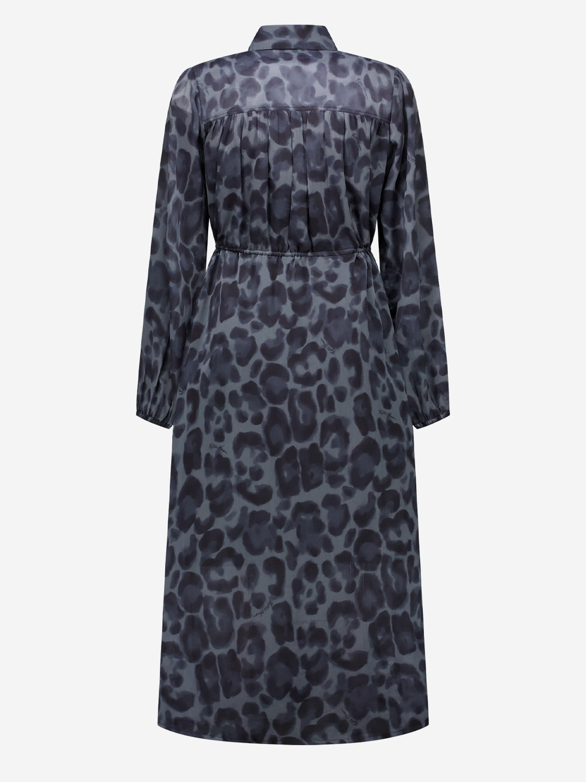 Lange jurk met luipaardprint 