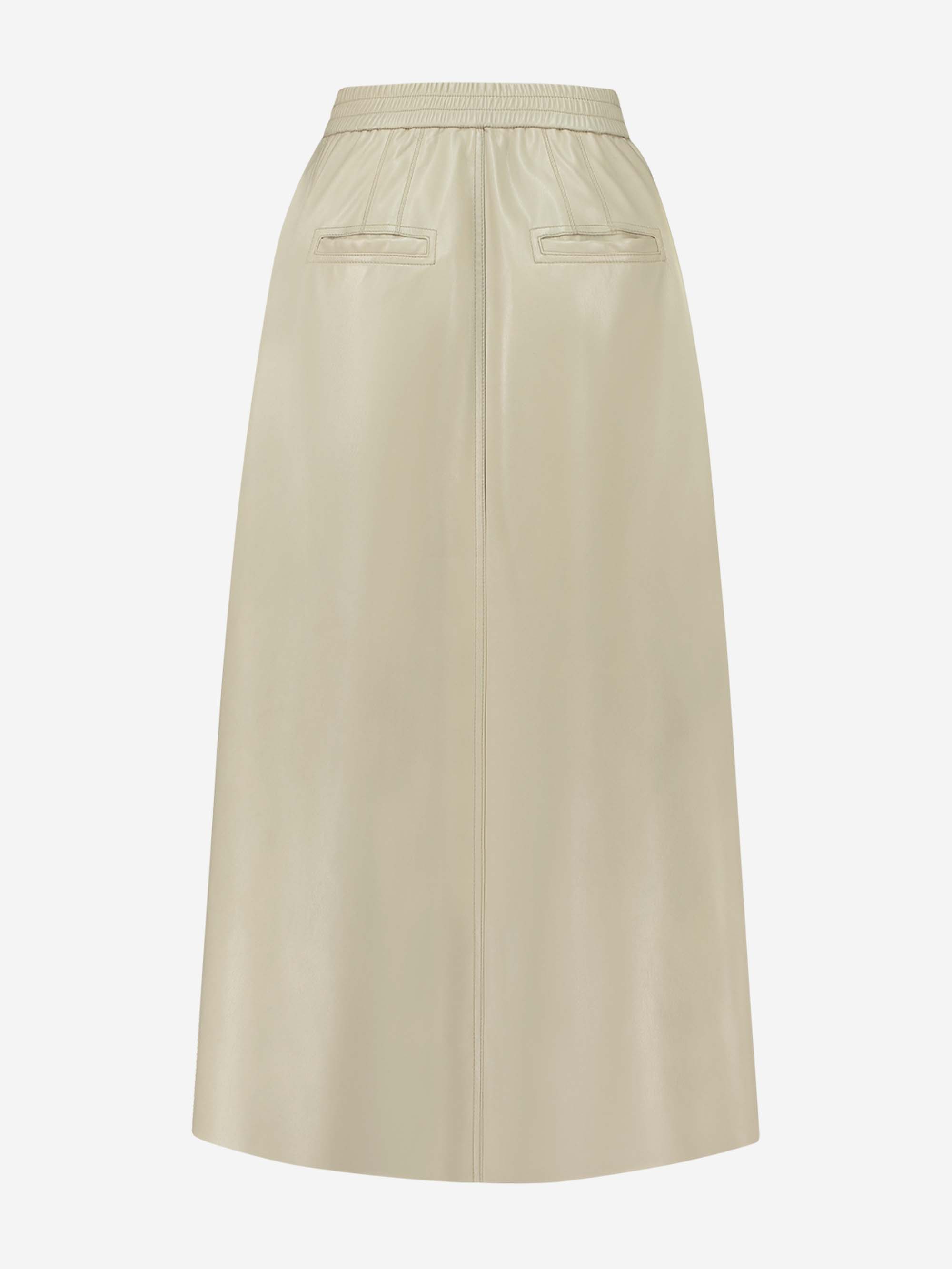 Vegan leather maxi skirt 