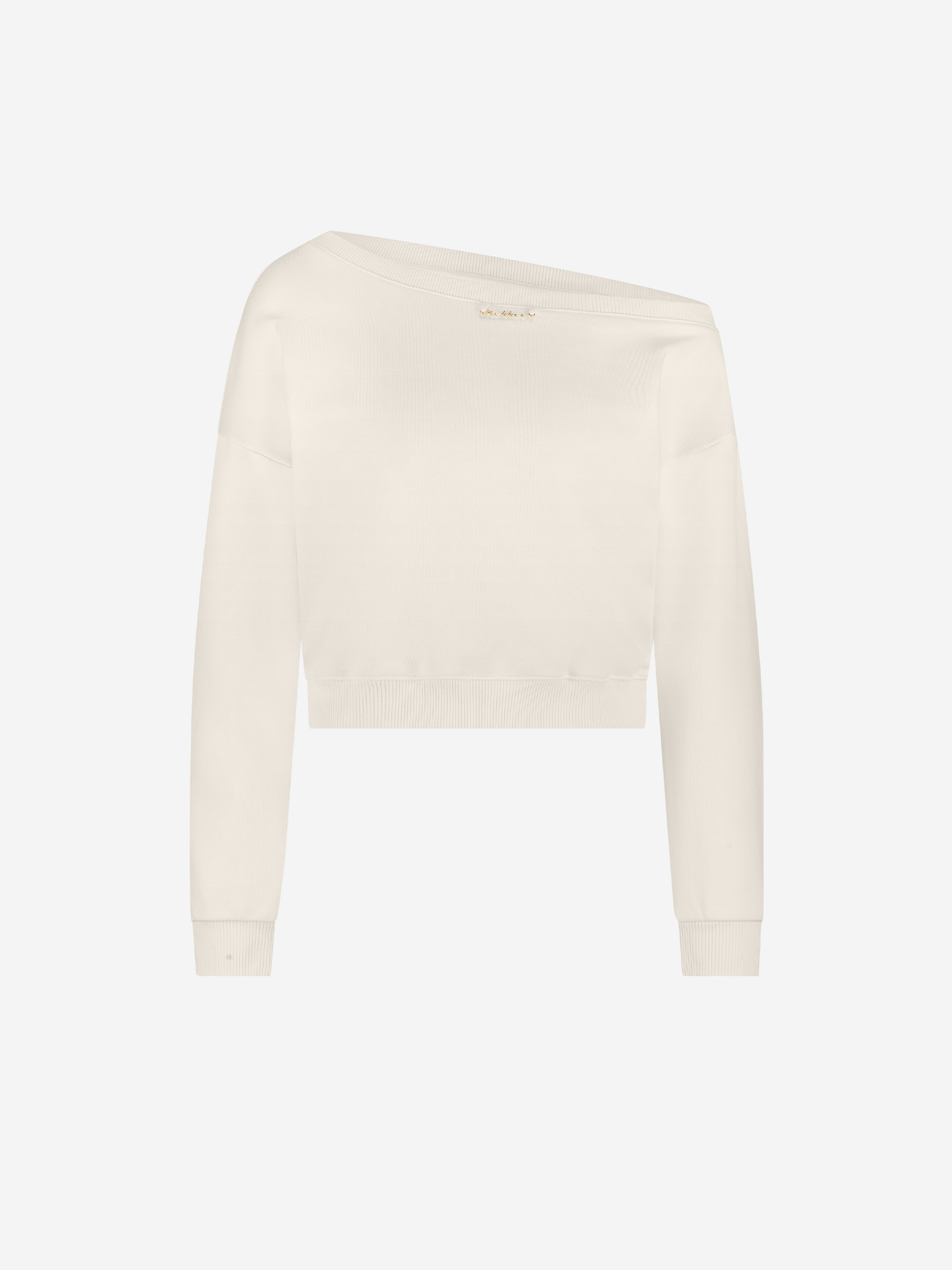Sweater met asymmetrische hals