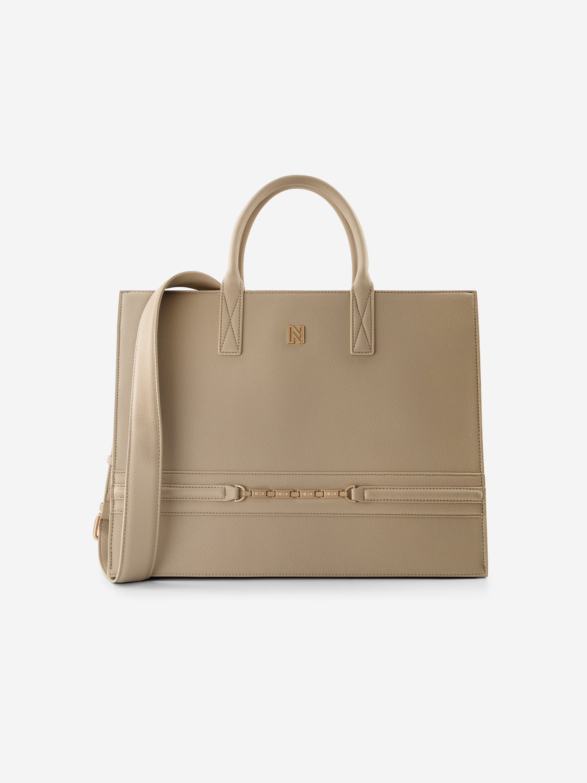 Large shopper with chain detail
