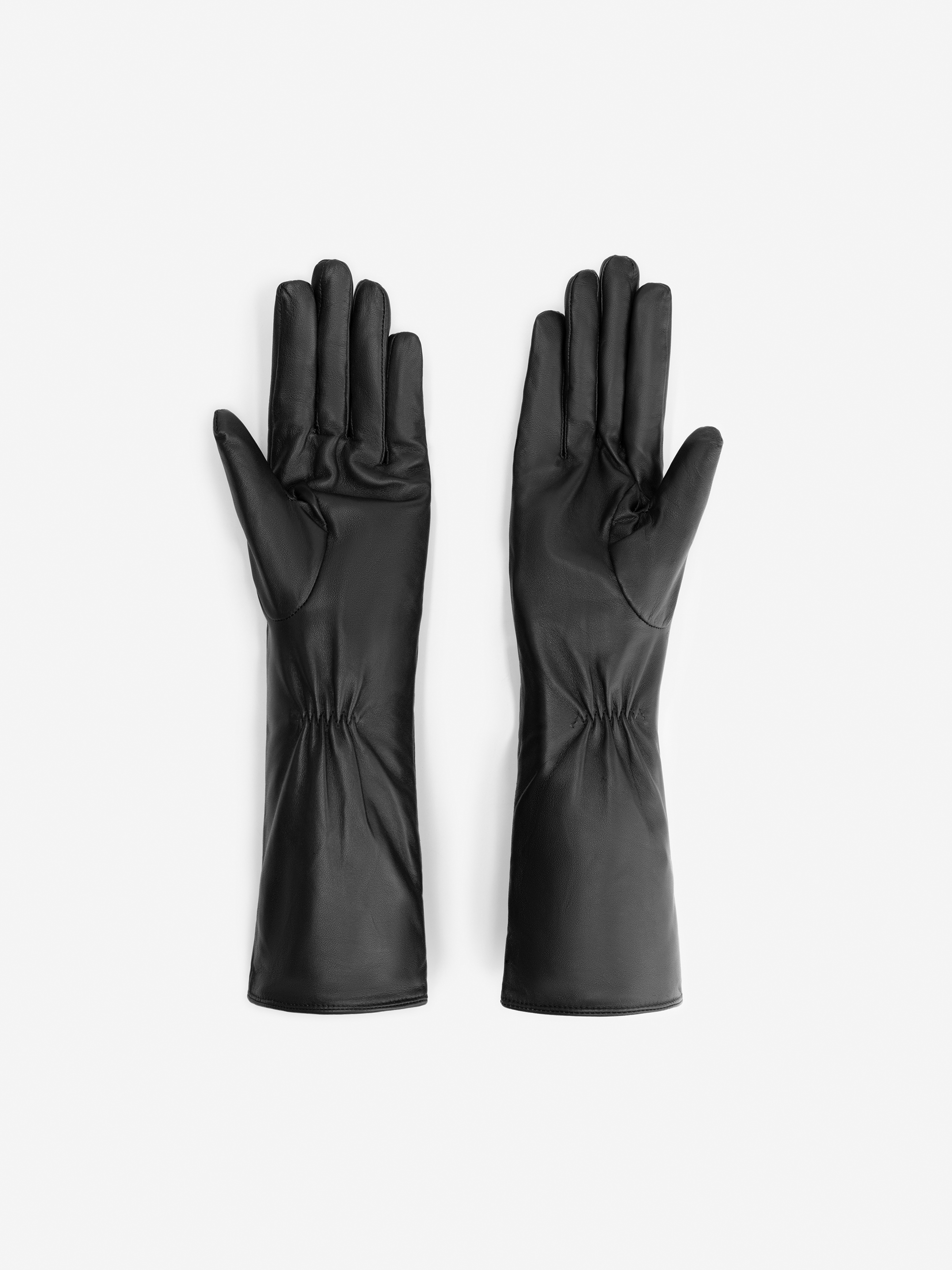 Long leather gloves