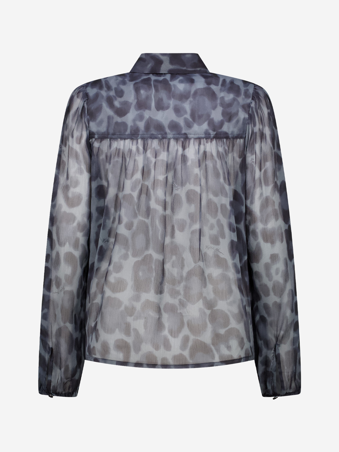 Blouse with leopard print 