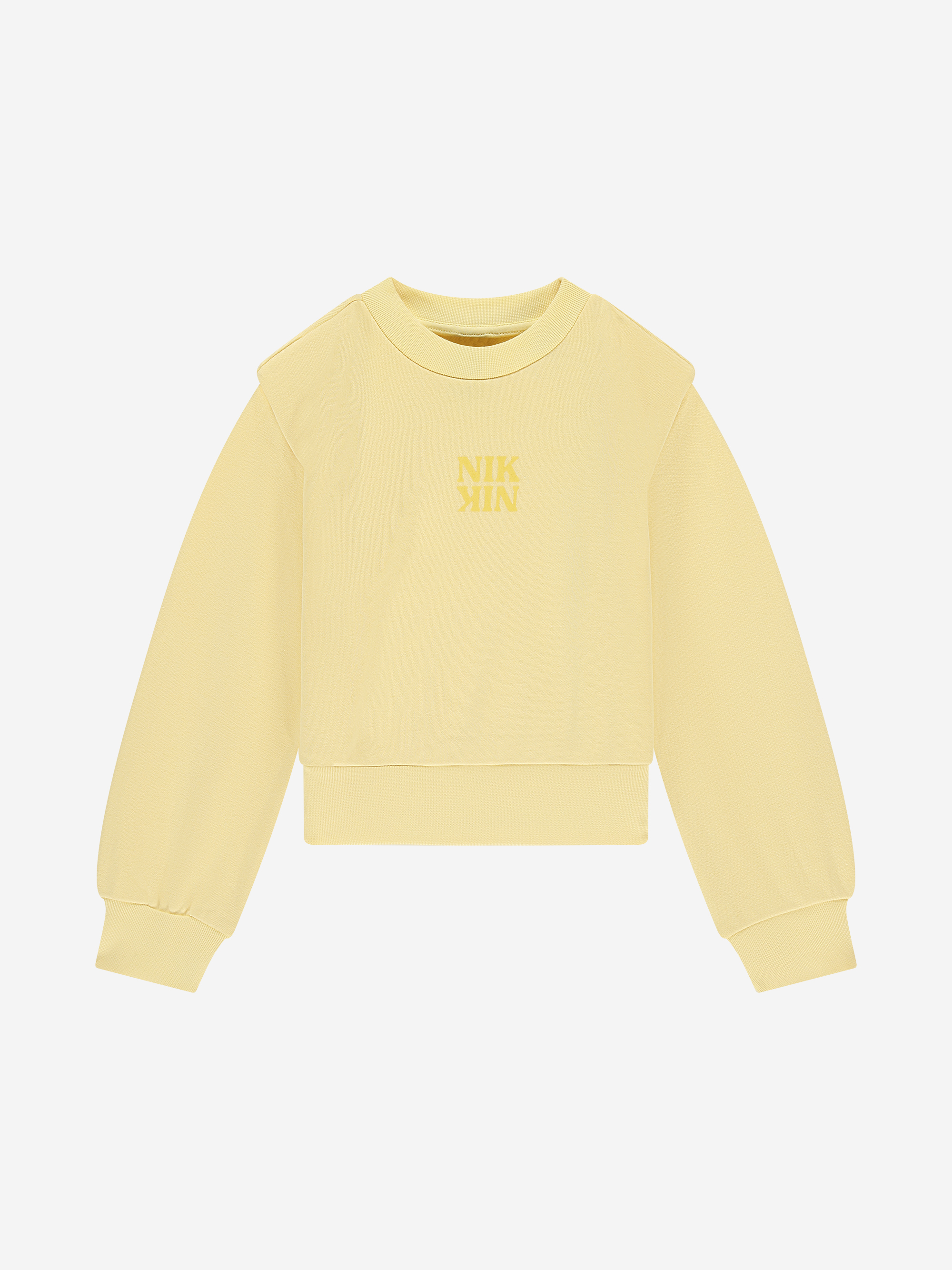 Trui met NIK&NIK logo en quote op achterzijde