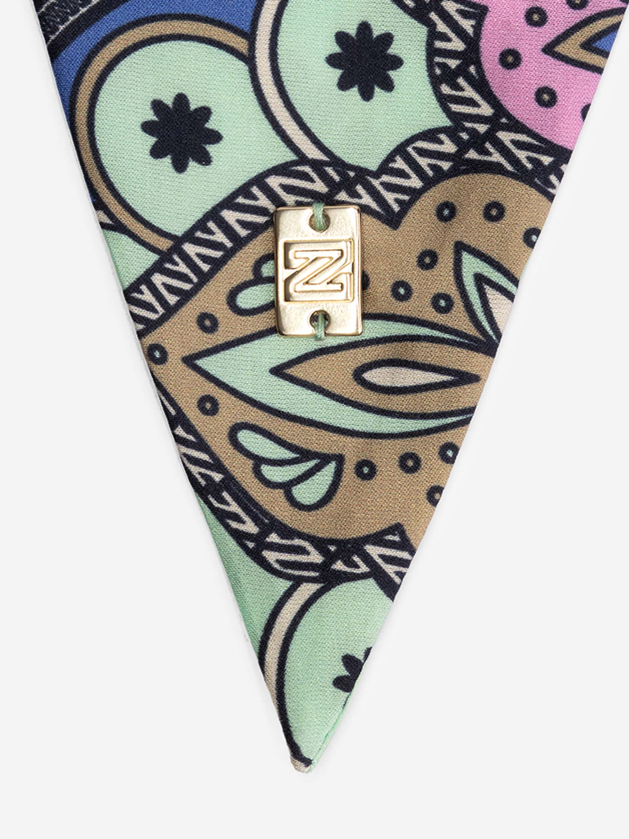 Satin look ketting with N logo