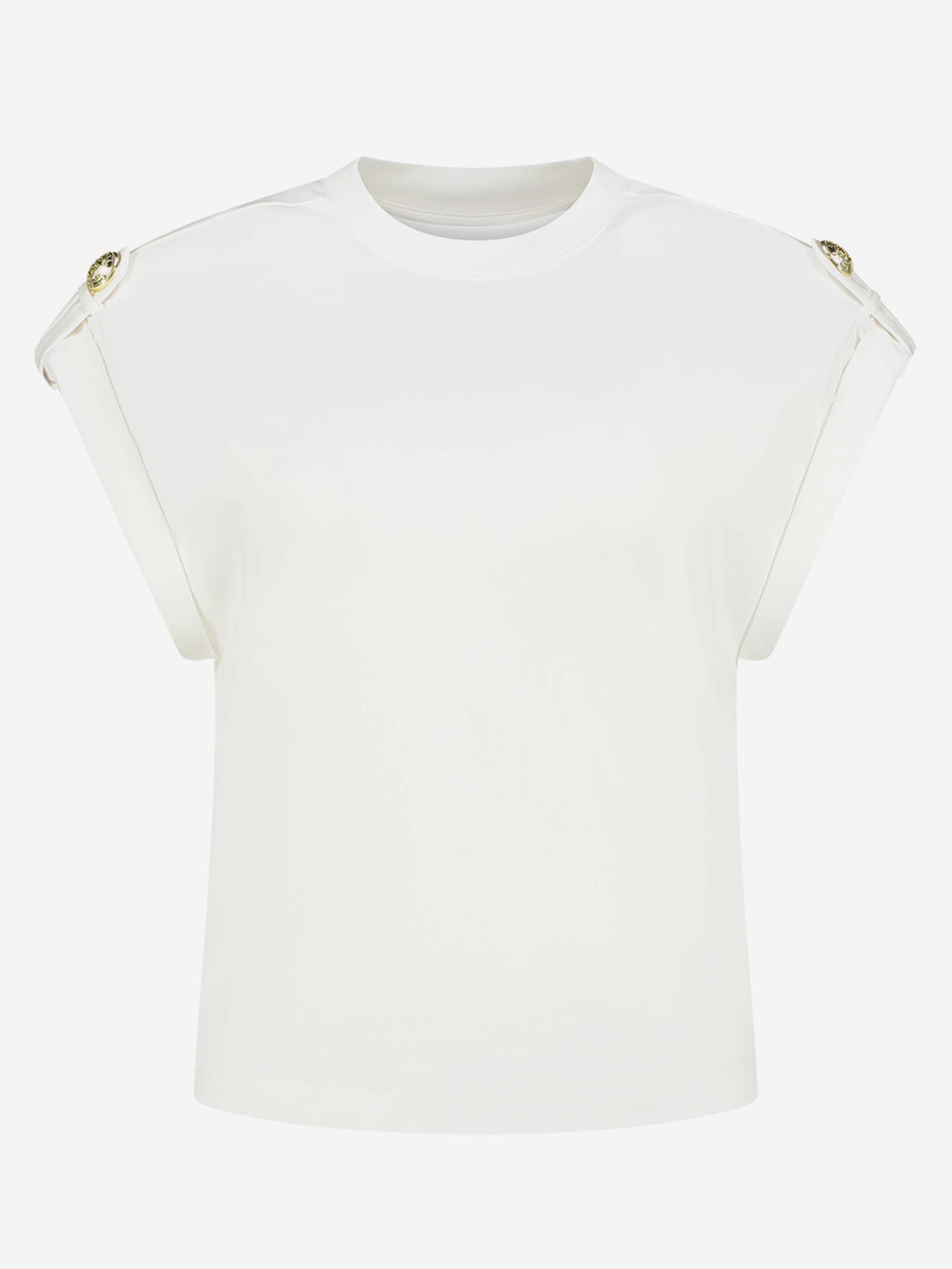 Loose fit t-shirt met opgerolde mouwen