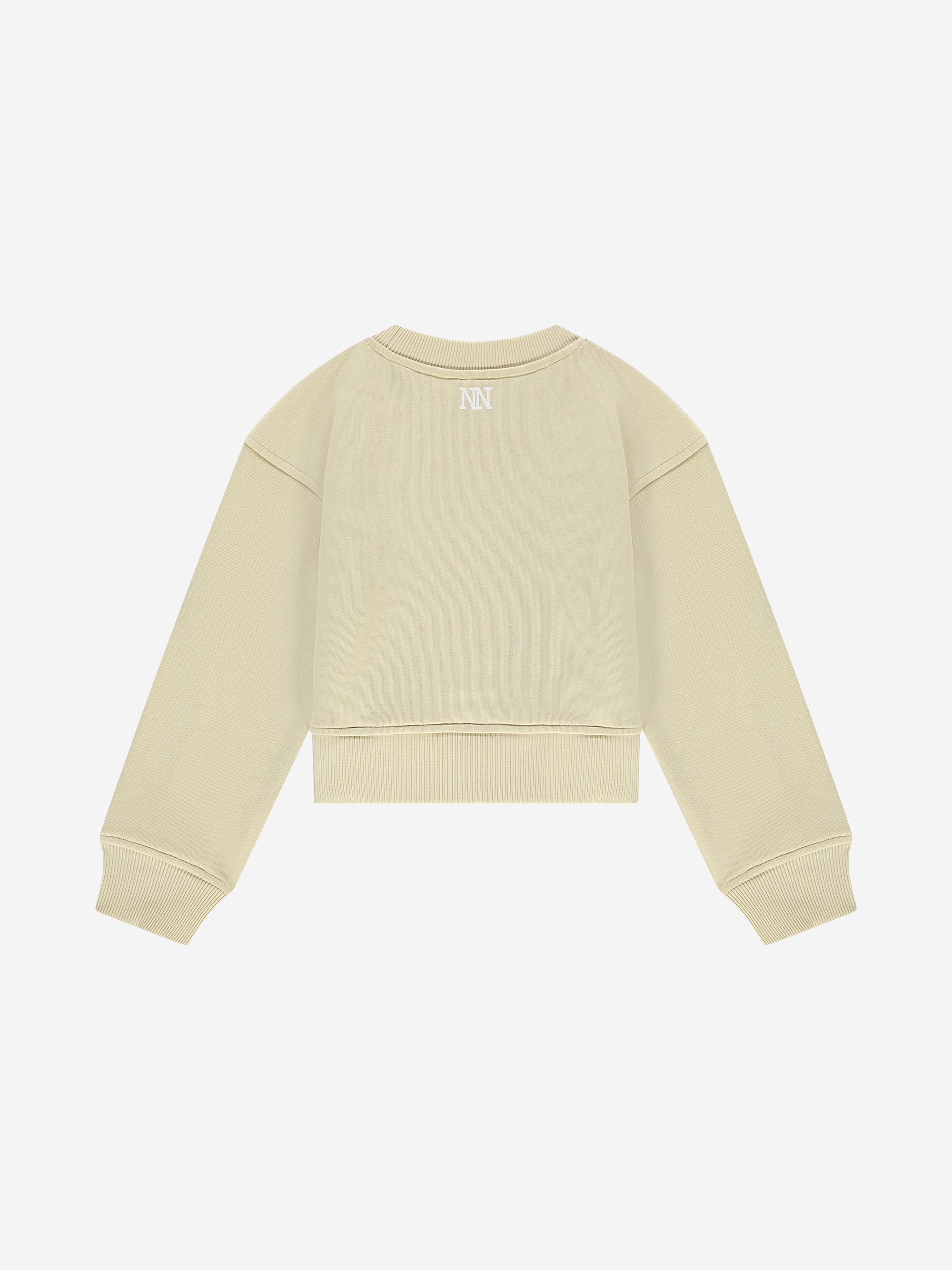 Sweater met geborduurde tekst
