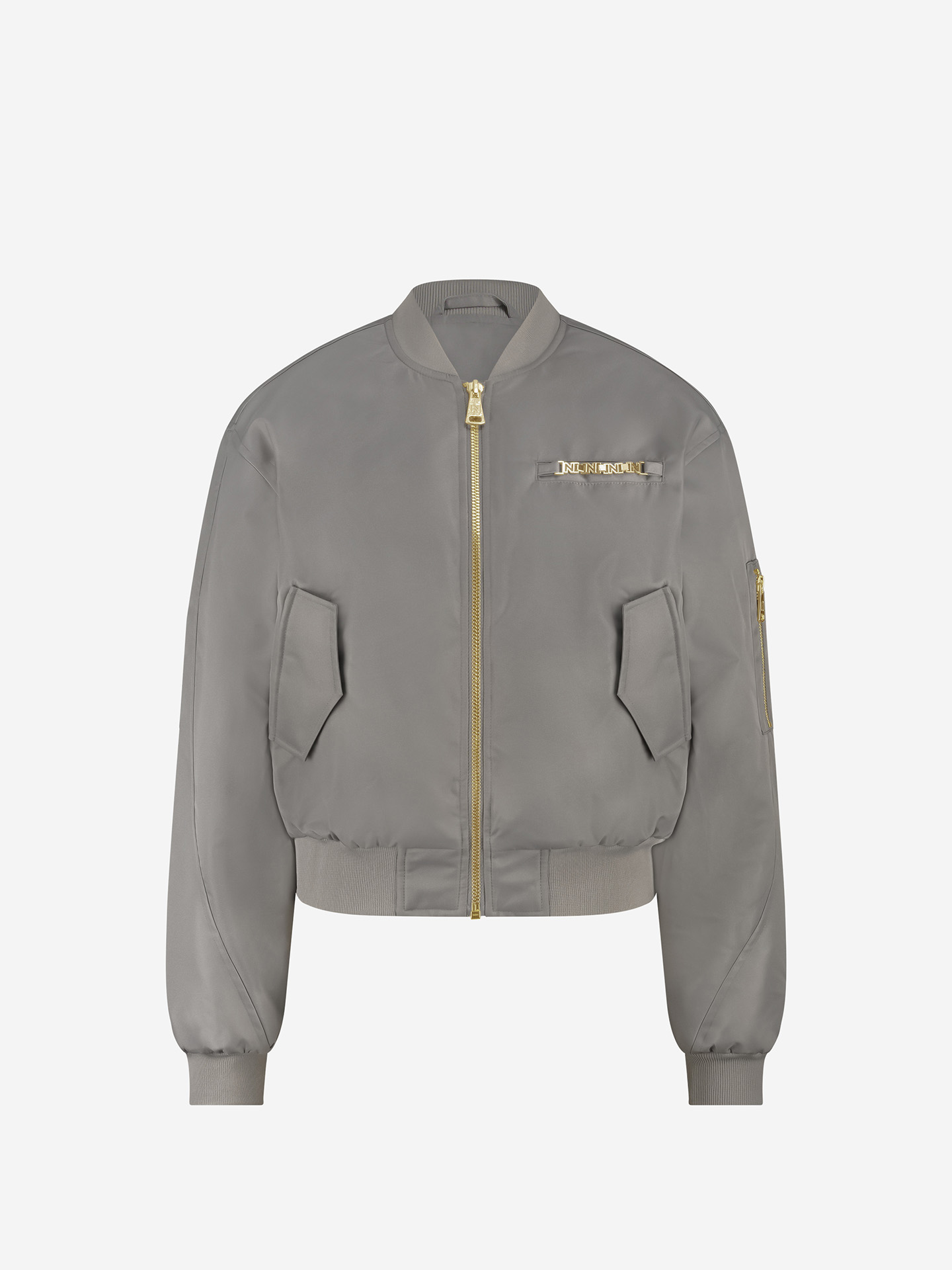 Bomber jacket with logo detail