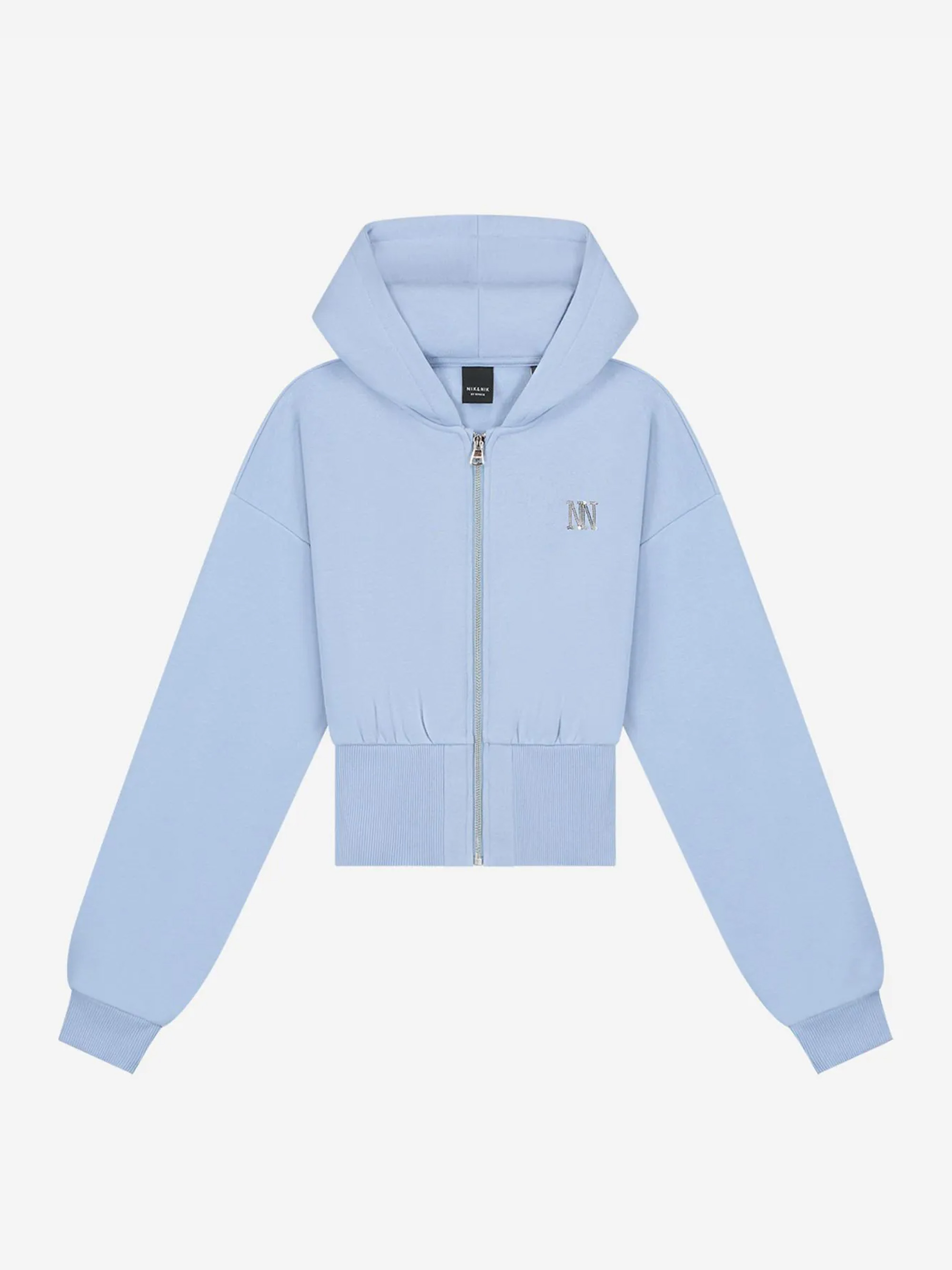 Cardigan with sequins logo