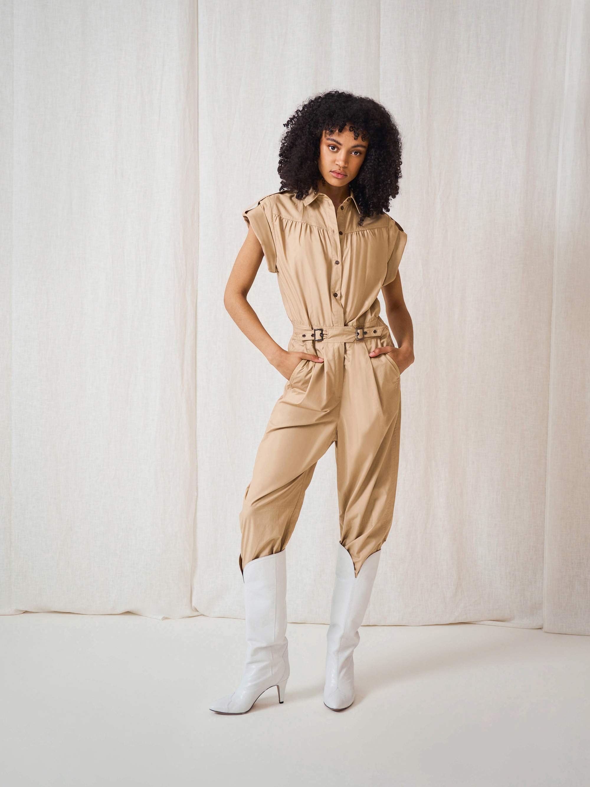 Cotton Jumpsuit with short sleeves 